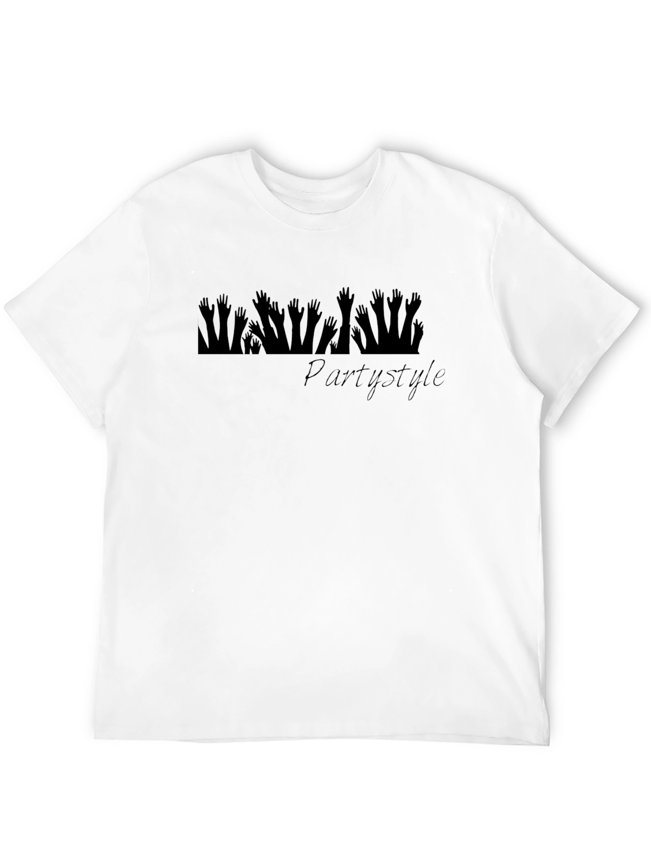 Party Style Graphic Tee - Black