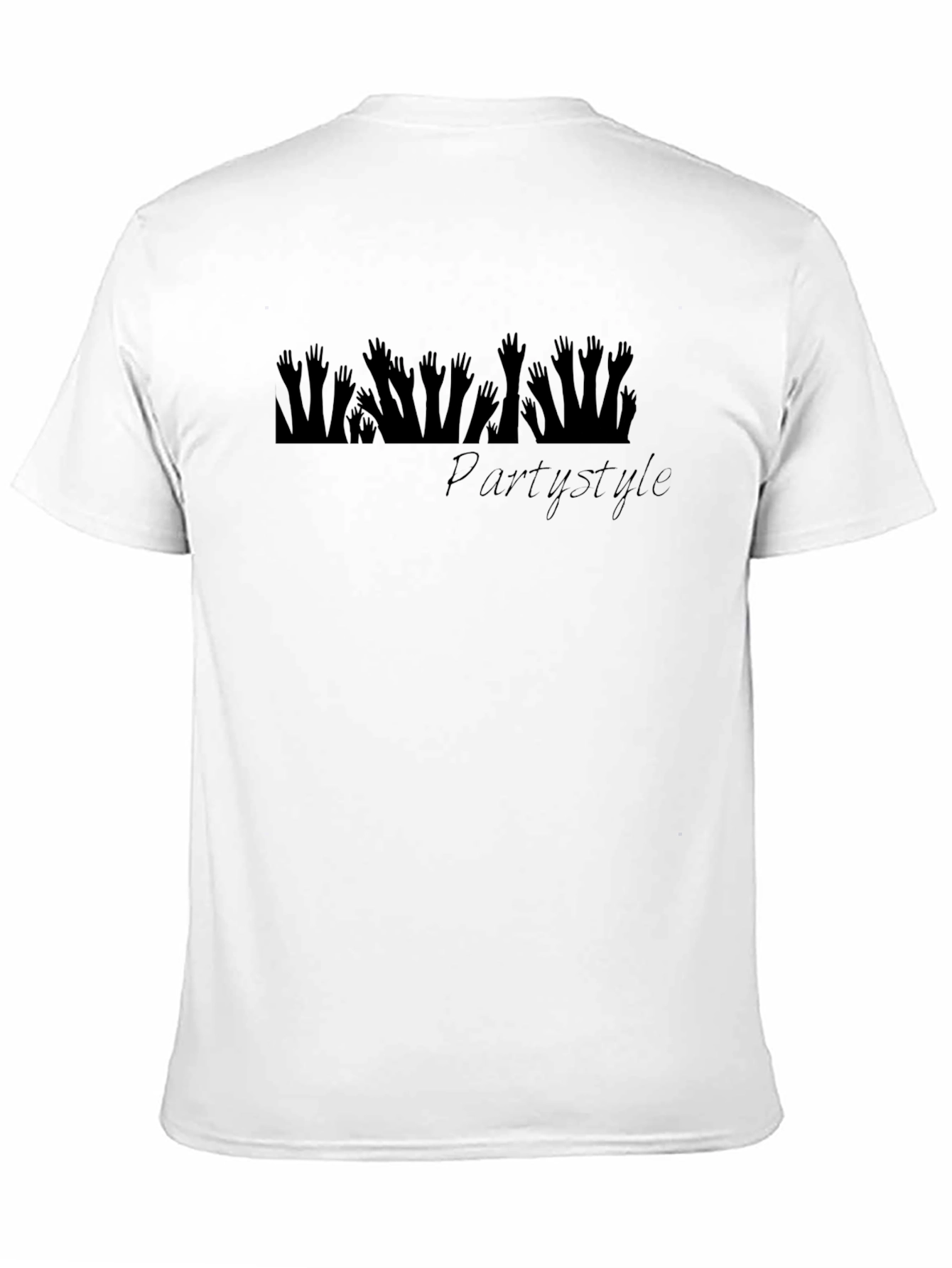 Party Style Graphic Tee - Black