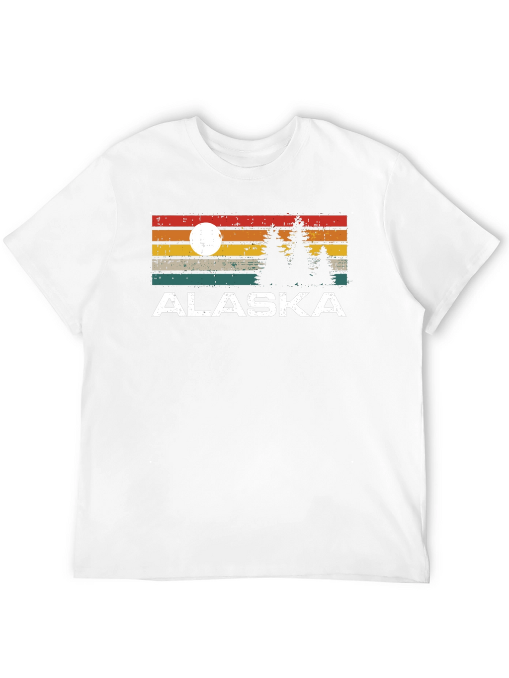 Alaska Graphic Tee Retro Style Black T-Shirt