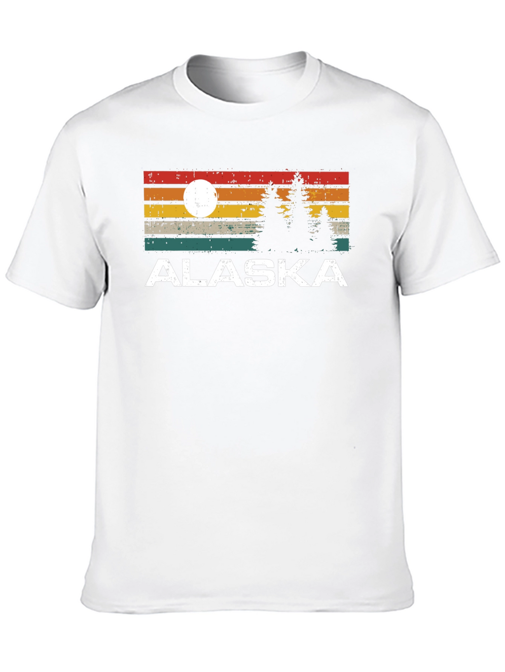 Alaska Graphic Tee Retro Style Black T-Shirt