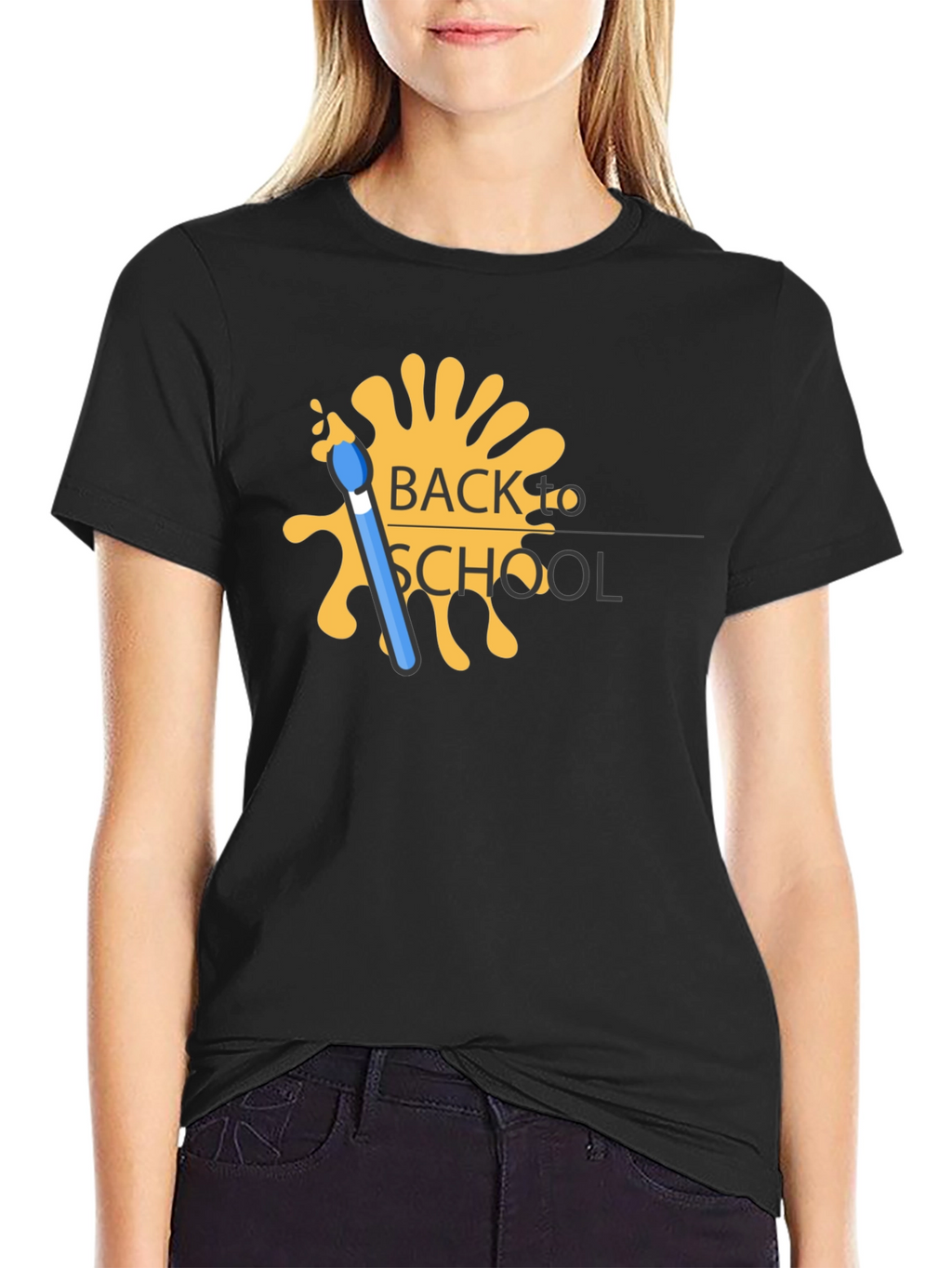 Back to School T-Shirt - Paintbrush Design