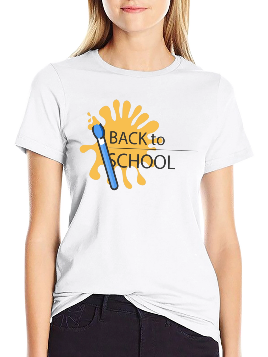 Back to School T-Shirt - Paintbrush Design