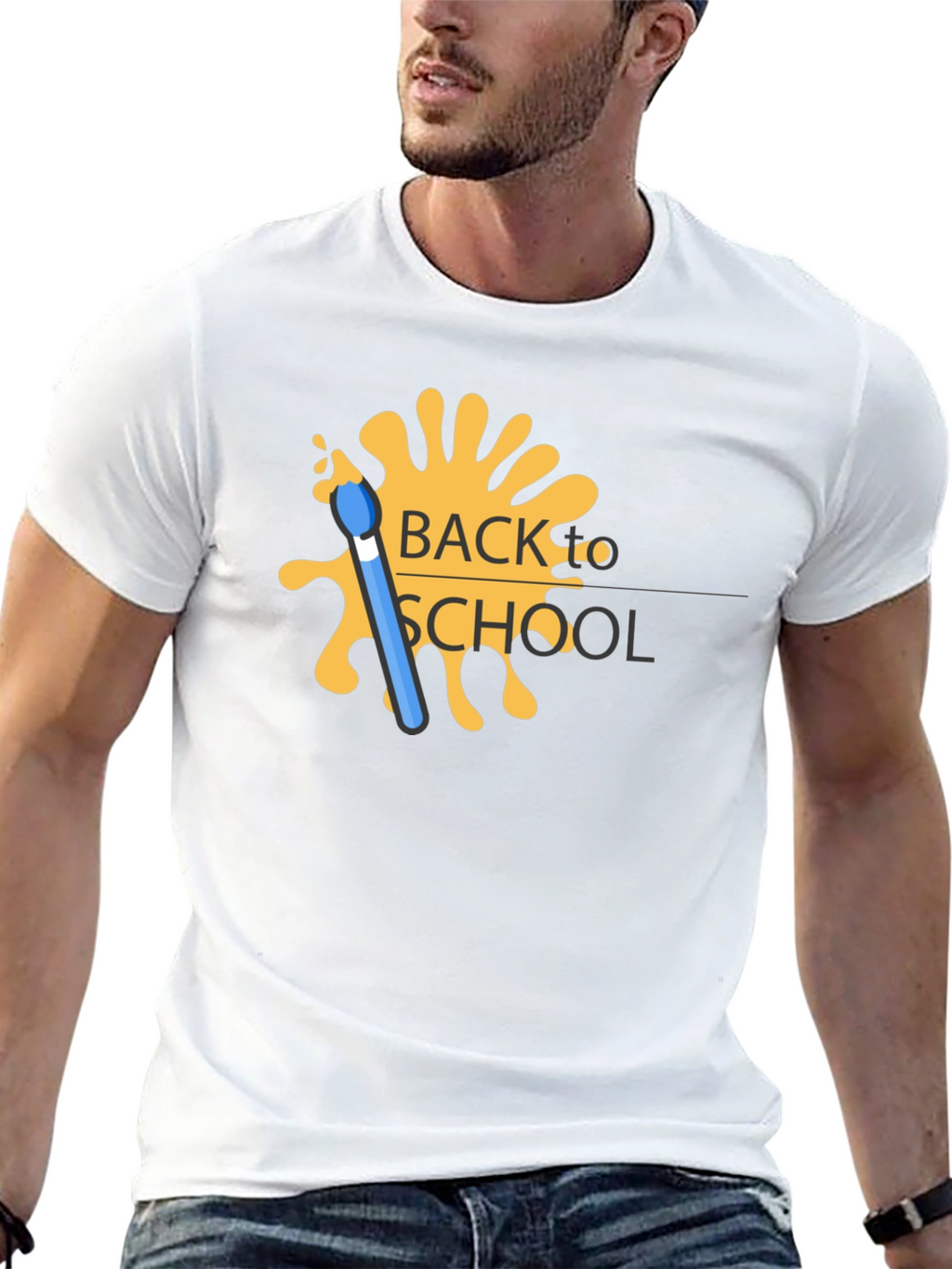 Back to School T-Shirt - Paintbrush Design