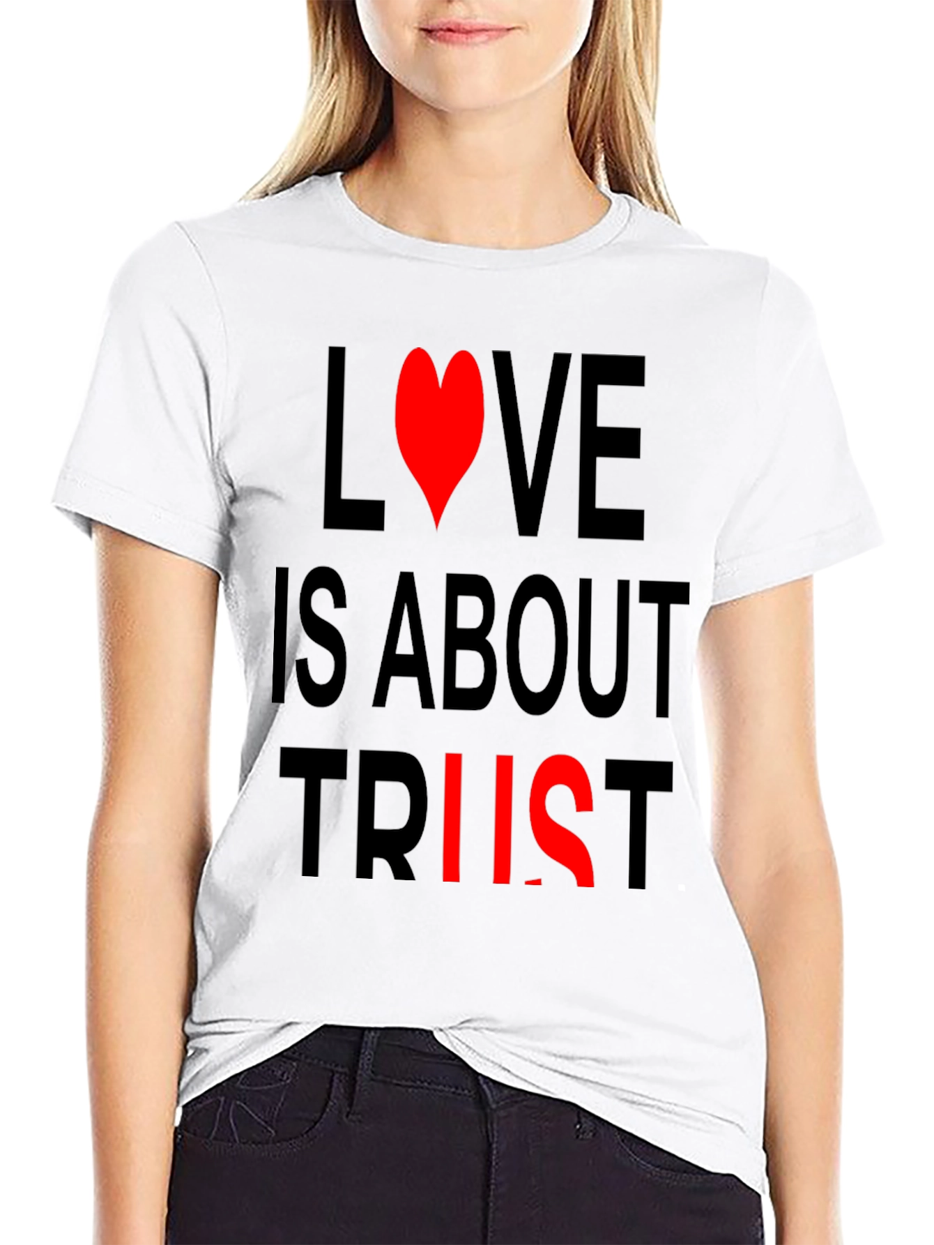 Love and Trust Black T-Shirt