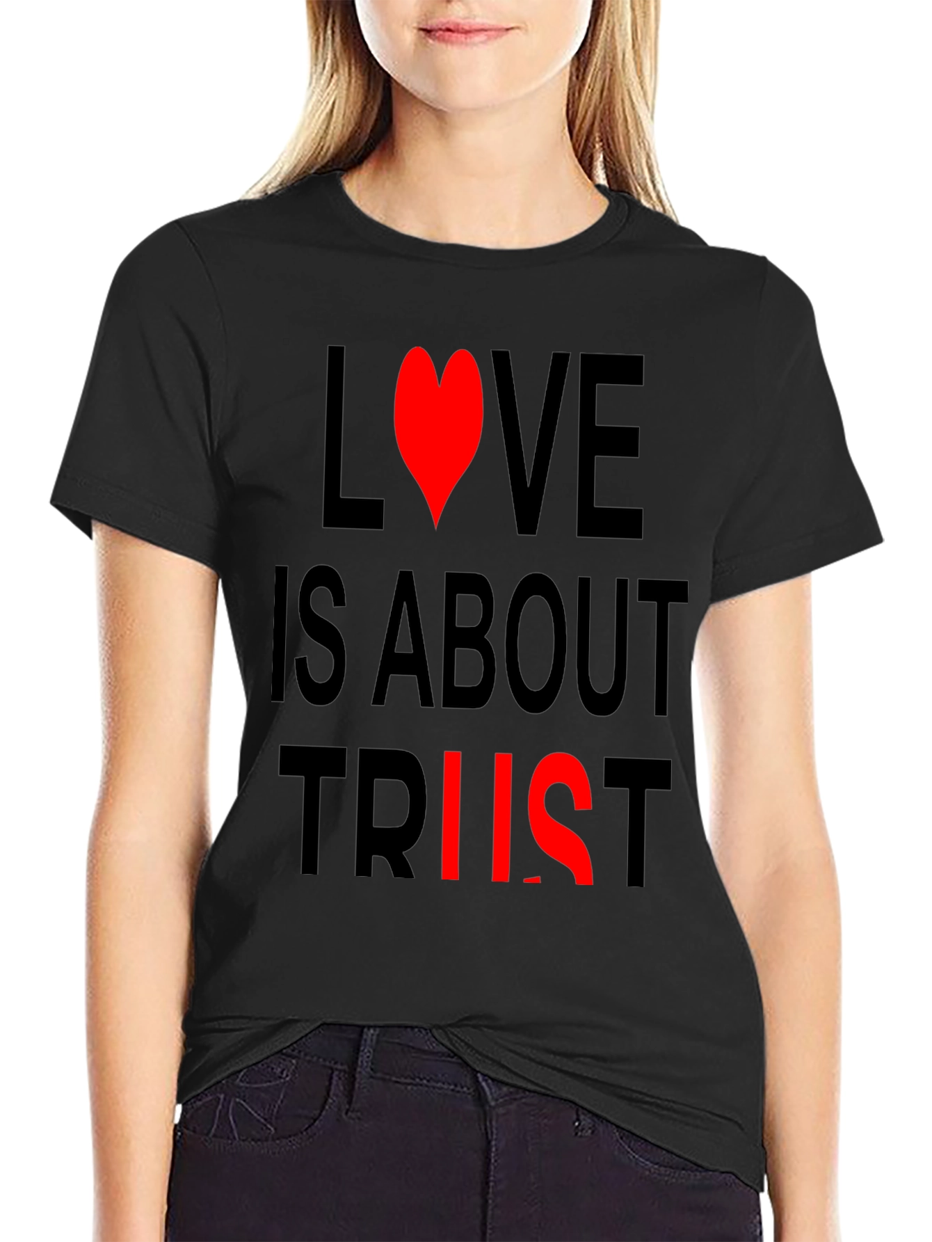Love and Trust Black T-Shirt