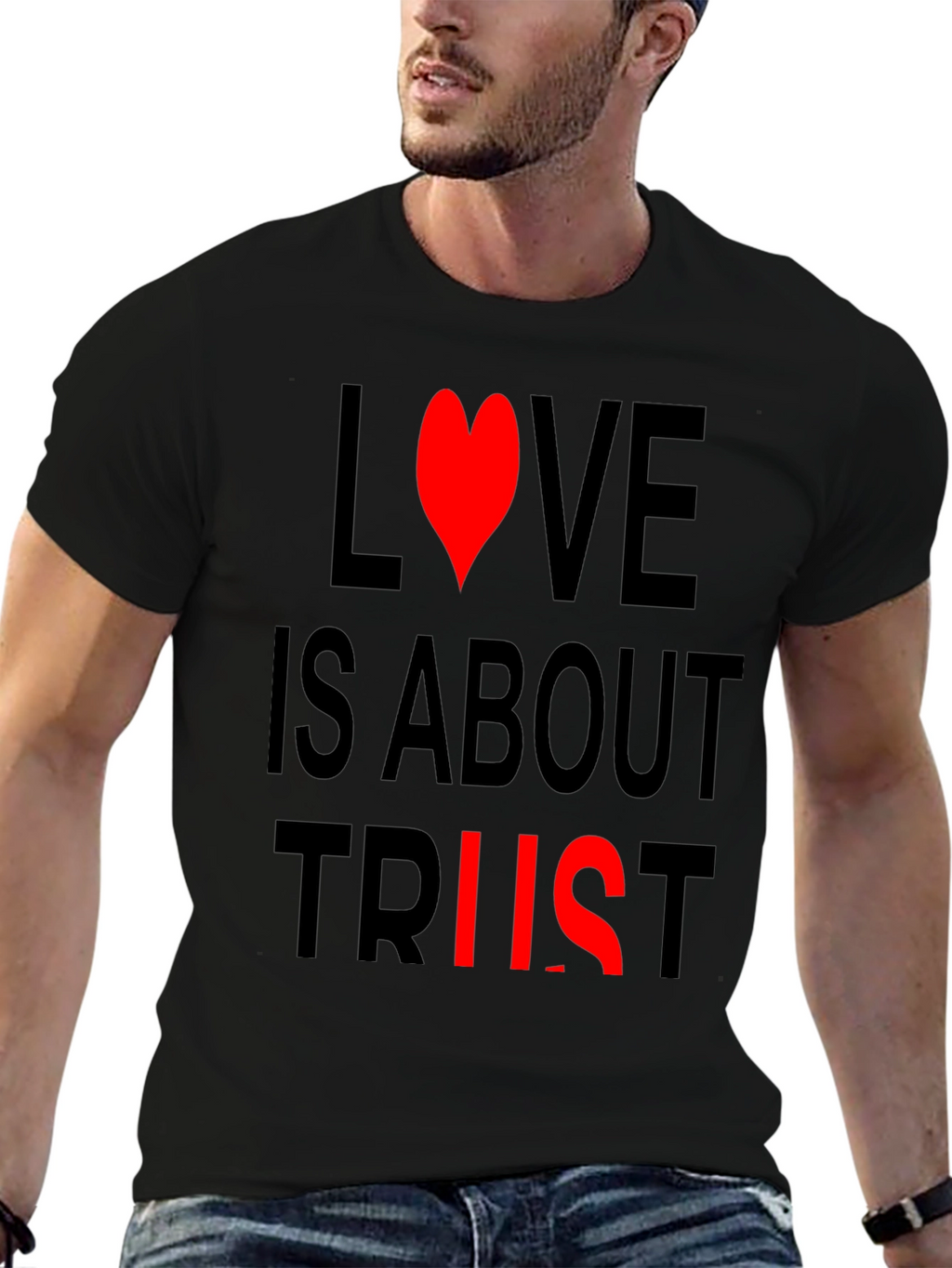 Love and Trust Black T-Shirt