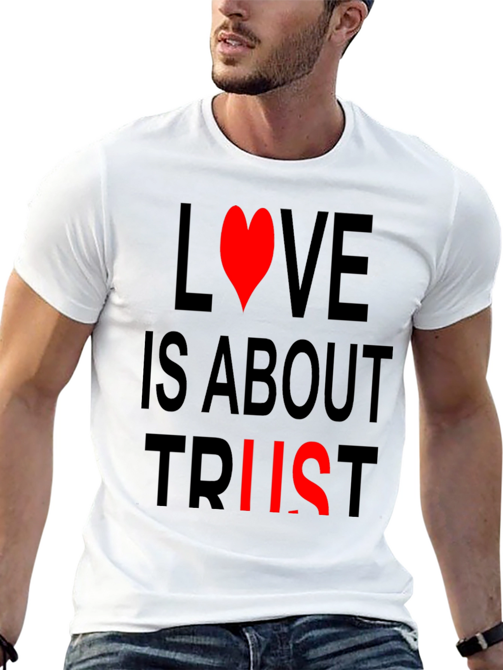 Love and Trust Black T-Shirt