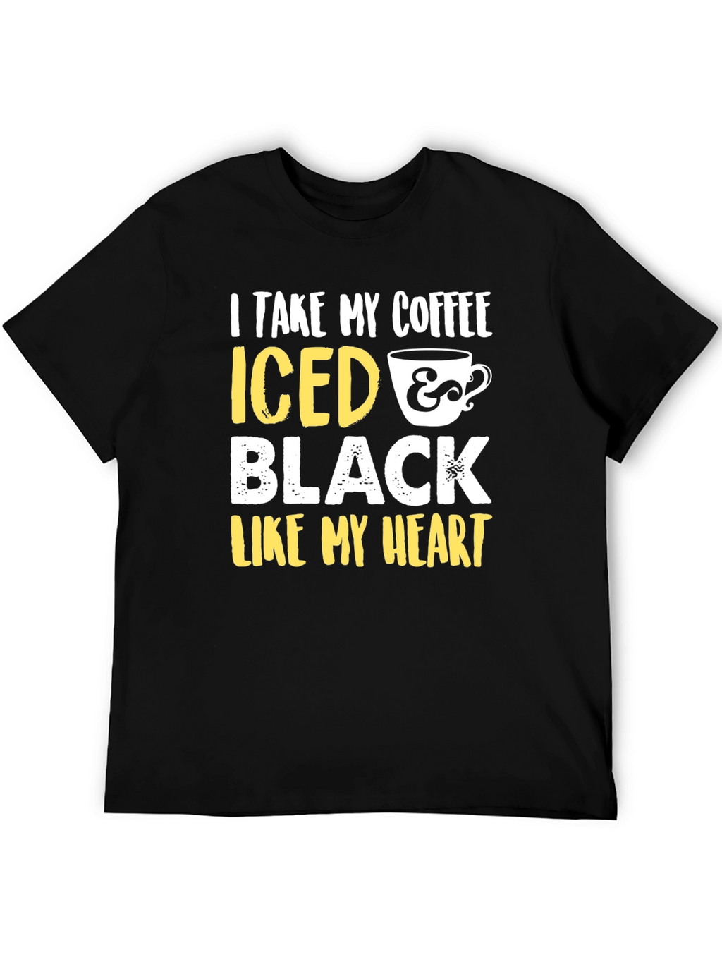 Iced Coffee Black Heart Graphic Tee