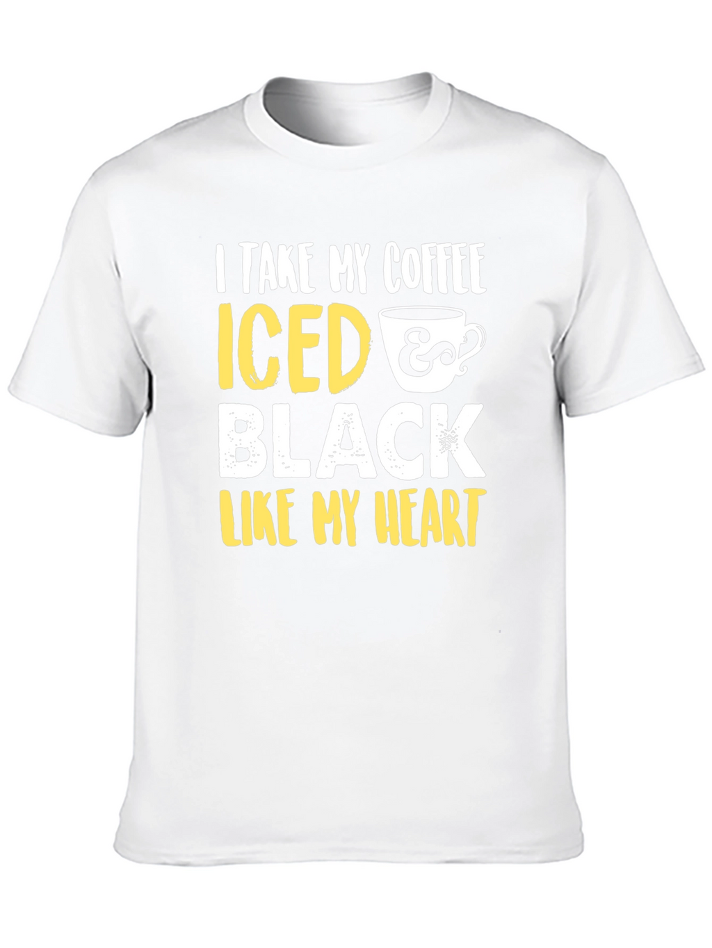 Iced Coffee Black Heart Graphic Tee