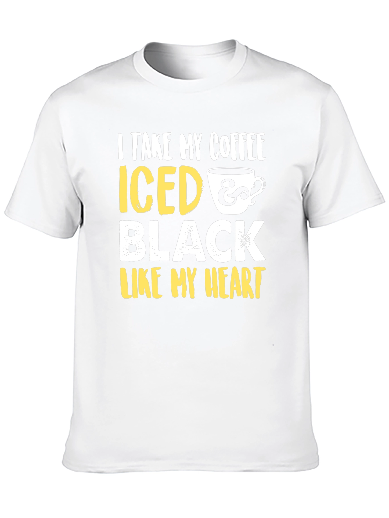 Iced Coffee Black Heart Graphic Tee