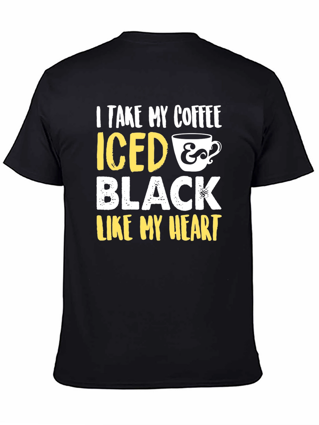 Iced Coffee Black Heart Graphic Tee