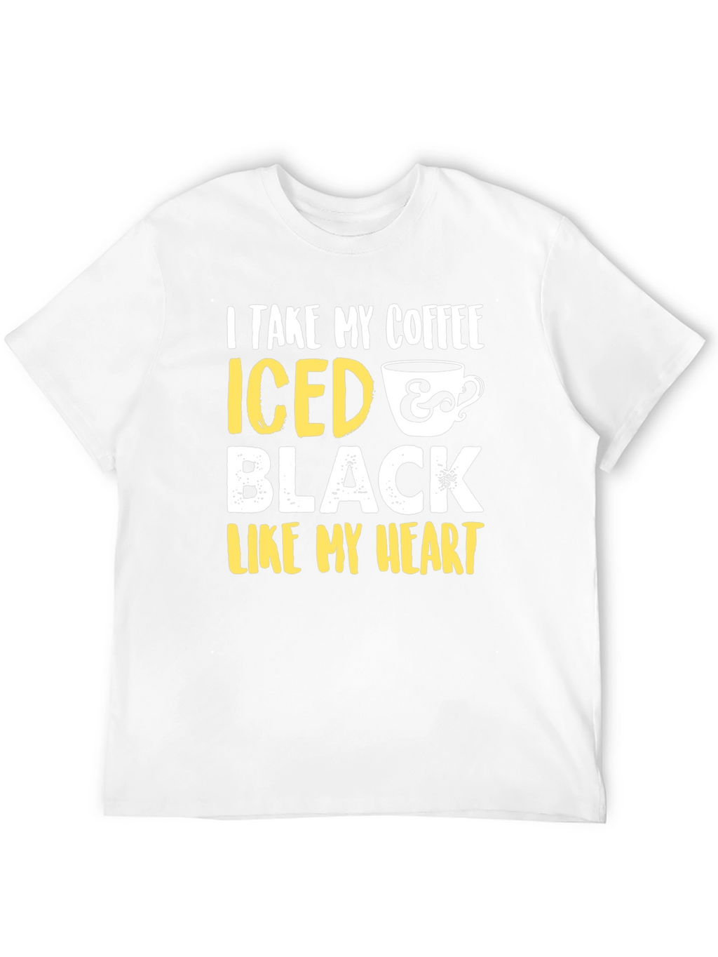Iced Coffee Black Heart Graphic Tee