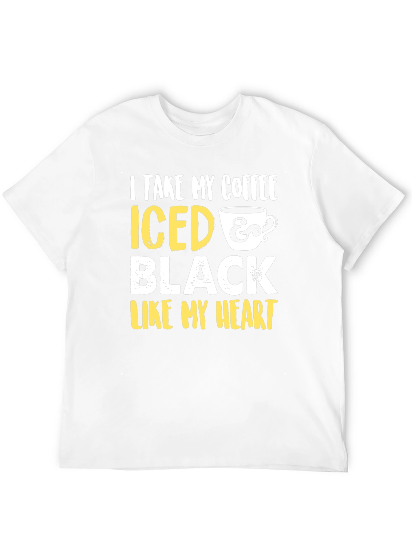 Iced Coffee Black Heart Graphic Tee