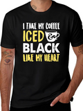Iced Coffee Black Heart Graphic Tee