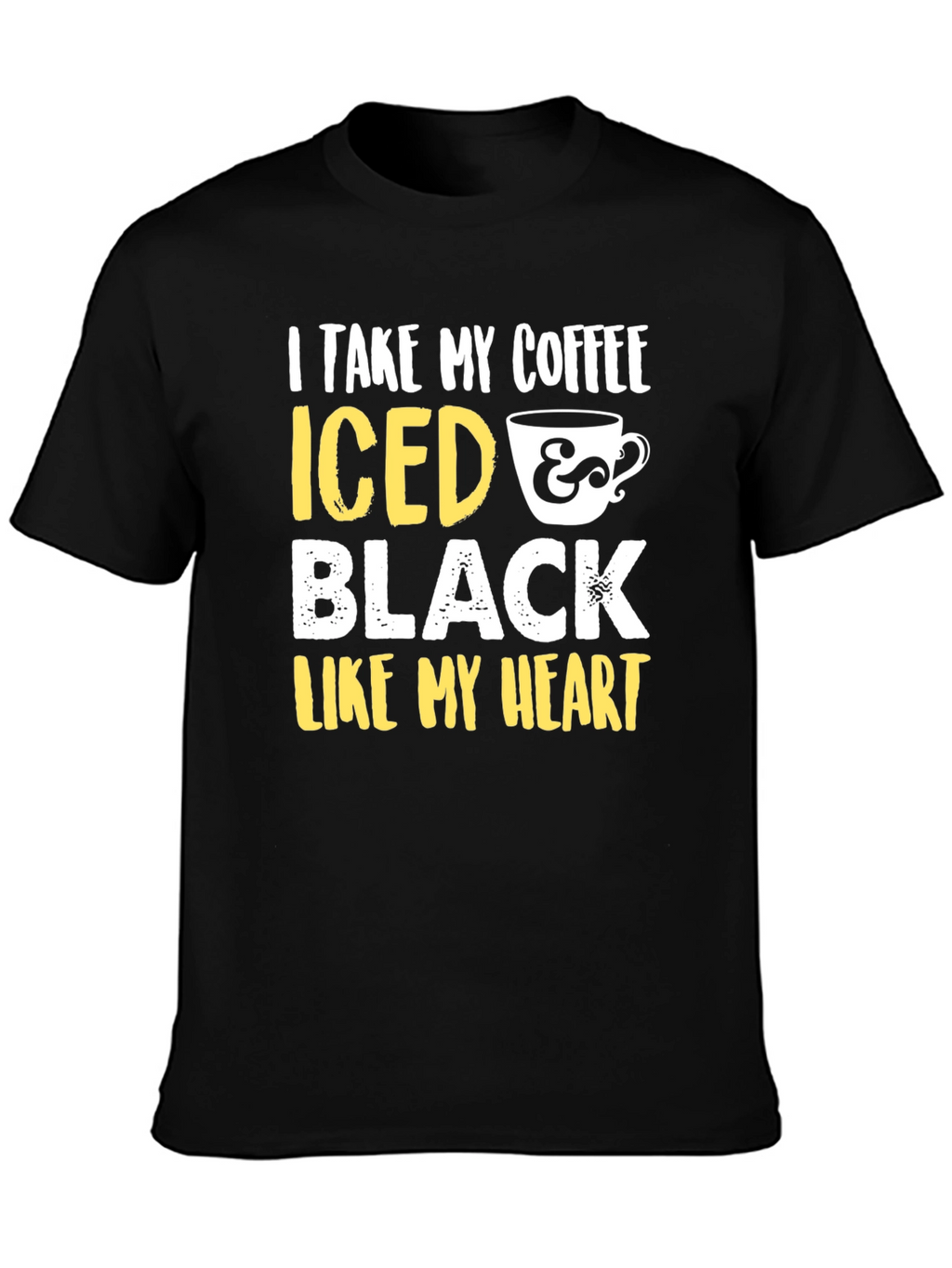 Iced Coffee Black Heart Graphic Tee