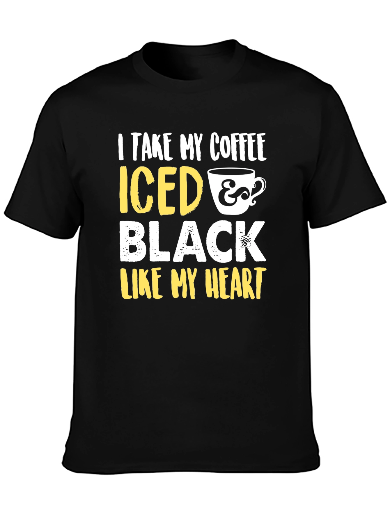 Iced Coffee Black Heart Graphic Tee