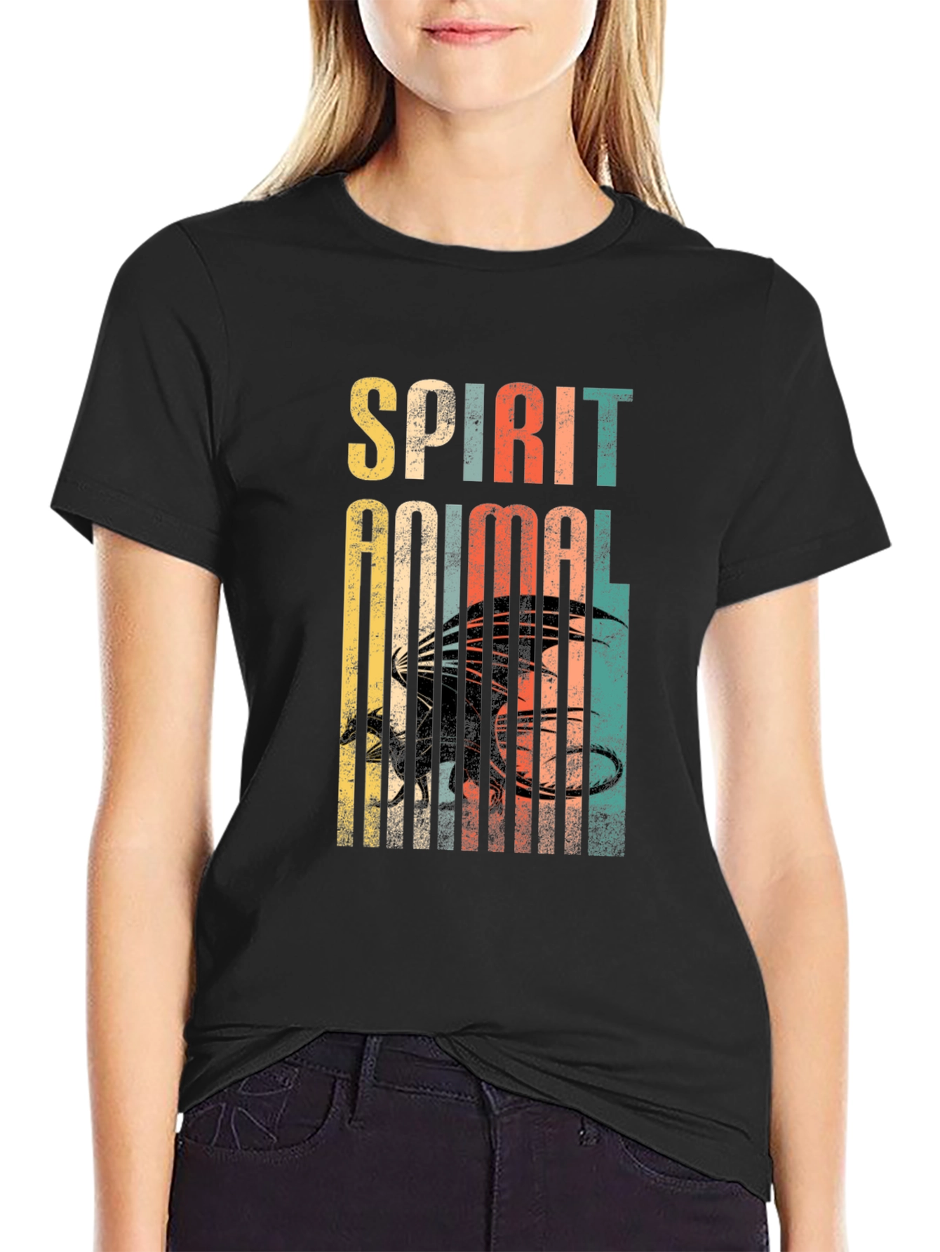 Dragon Spirit Animal Retro Graphic Tee