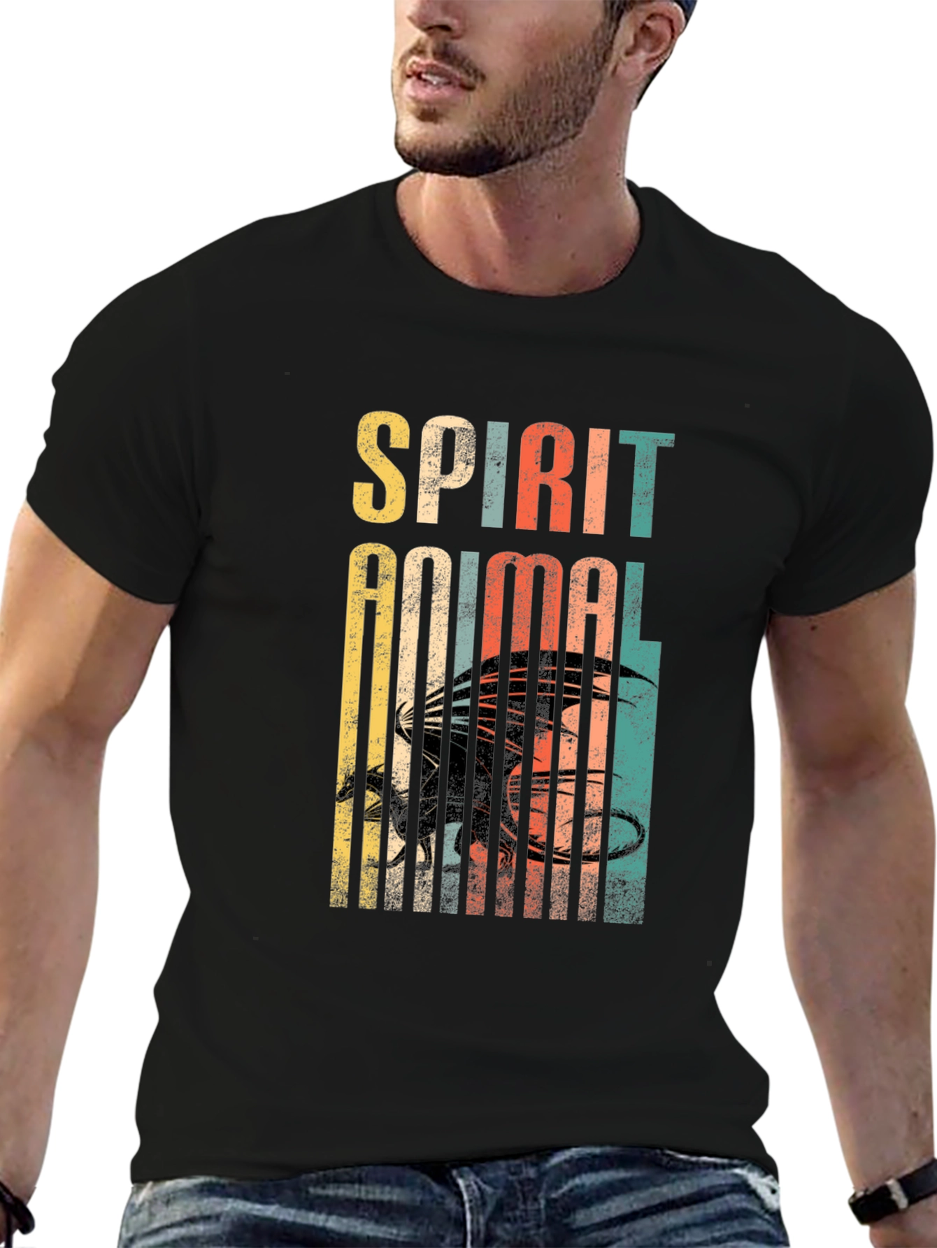Dragon Spirit Animal Retro Graphic Tee