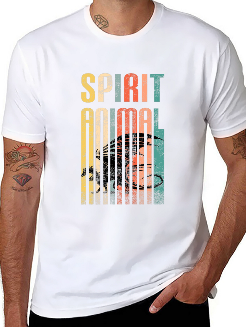 Dragon Spirit Animal Retro Graphic Tee