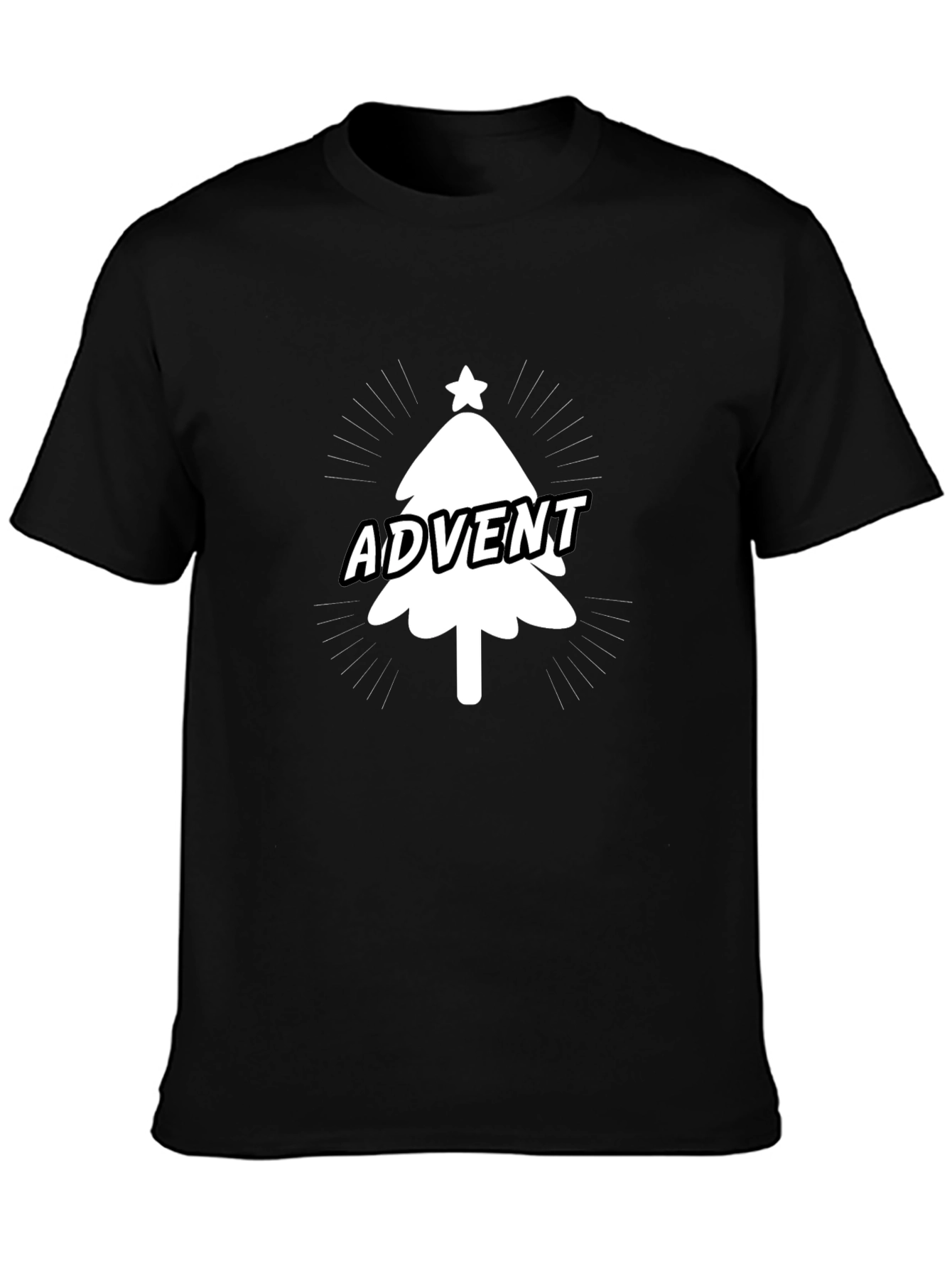 Advent Christmas Tree Graphic Tee - Holiday Fun