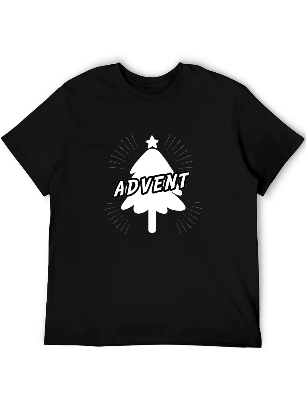 Advent Christmas Tree Graphic Tee - Holiday Fun
