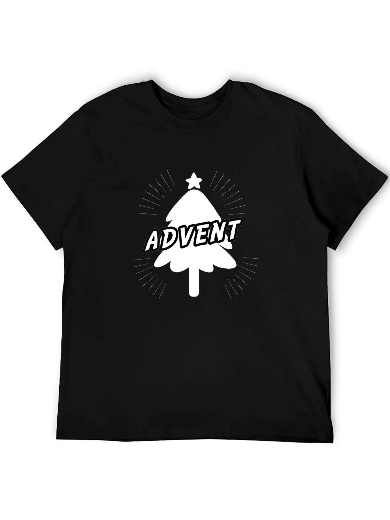 Advent Christmas Tree Graphic Tee - Holiday Fun