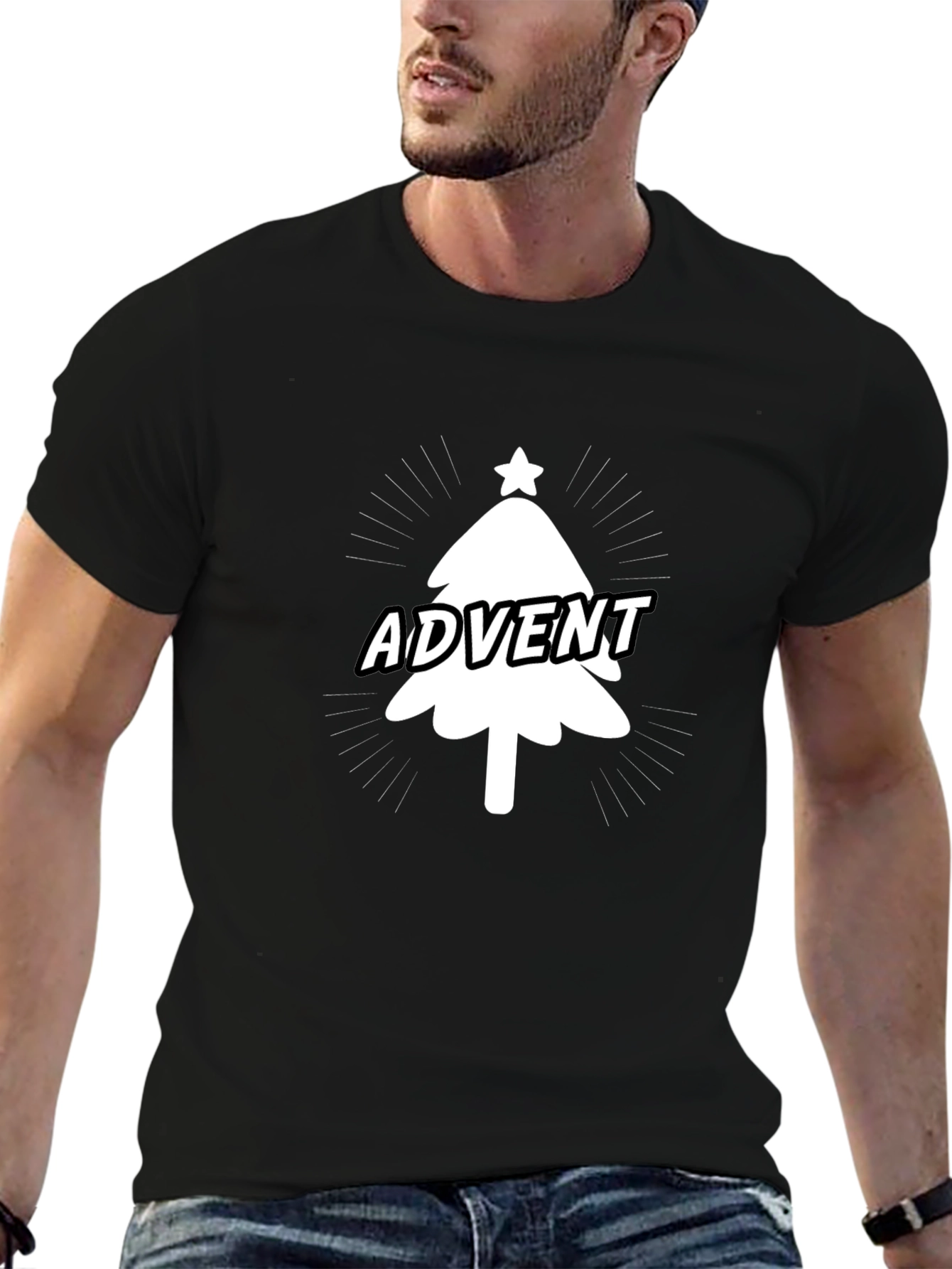Advent Christmas Tree Graphic Tee - Holiday Fun