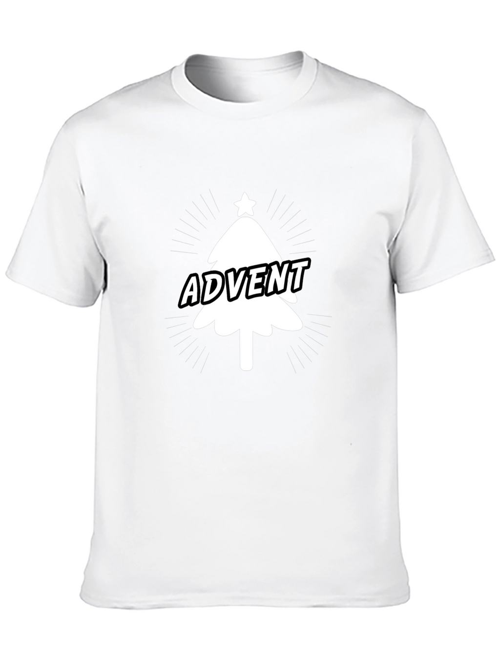 Advent Christmas Tree Graphic Tee - Holiday Fun