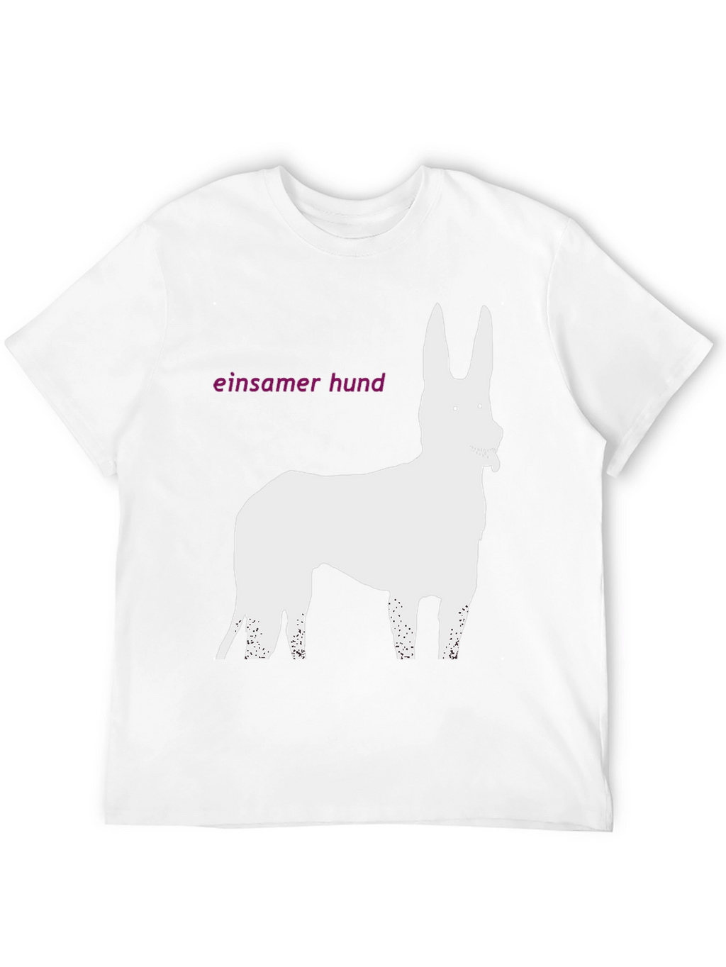 Einsamer Hund Graphic Tee