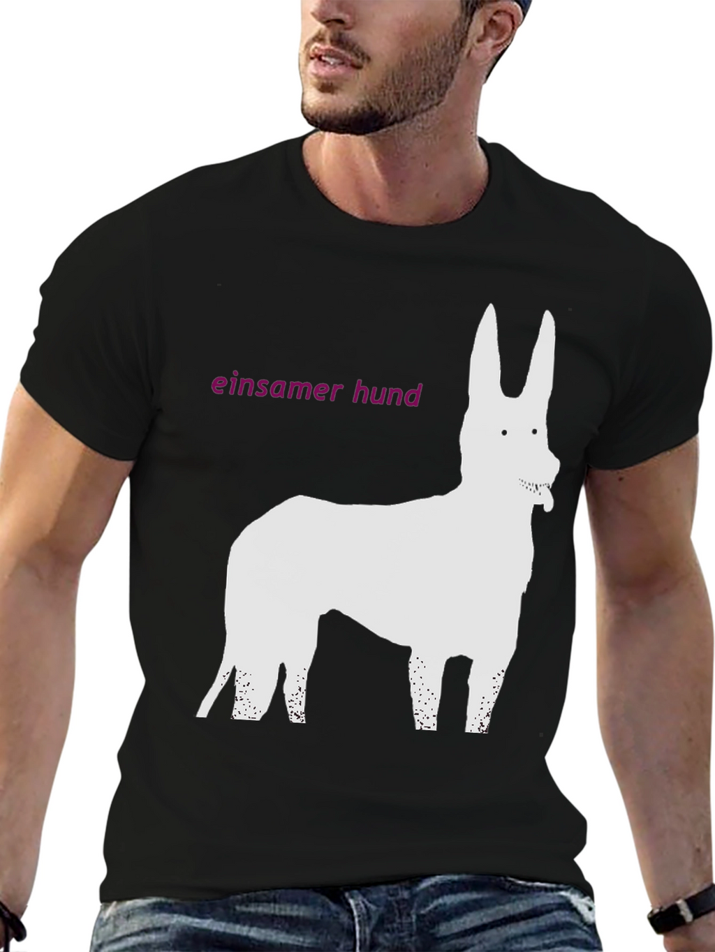 Einsamer Hund Graphic Tee