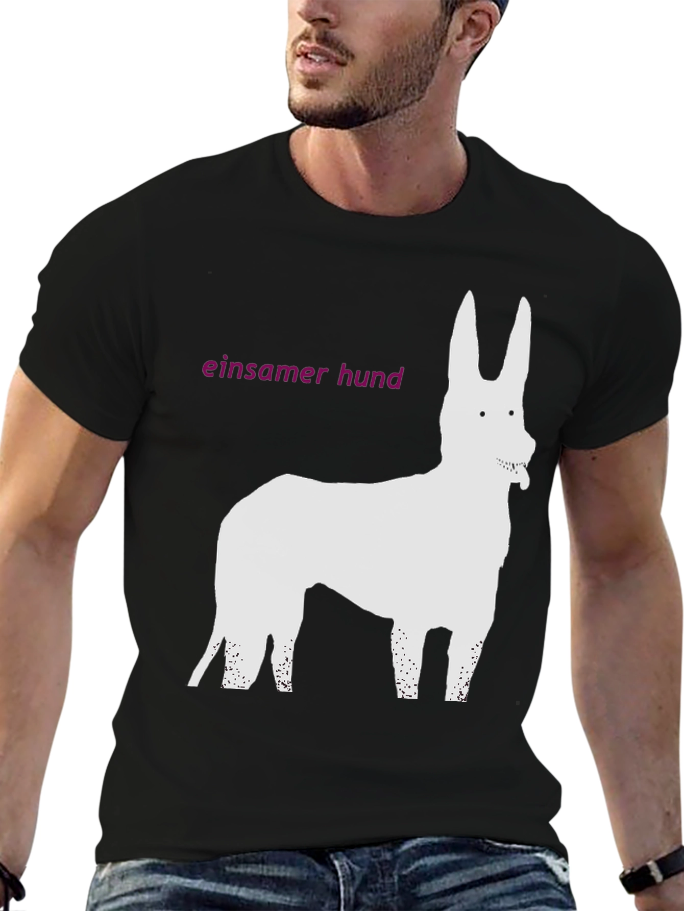 Einsamer Hund Graphic Tee