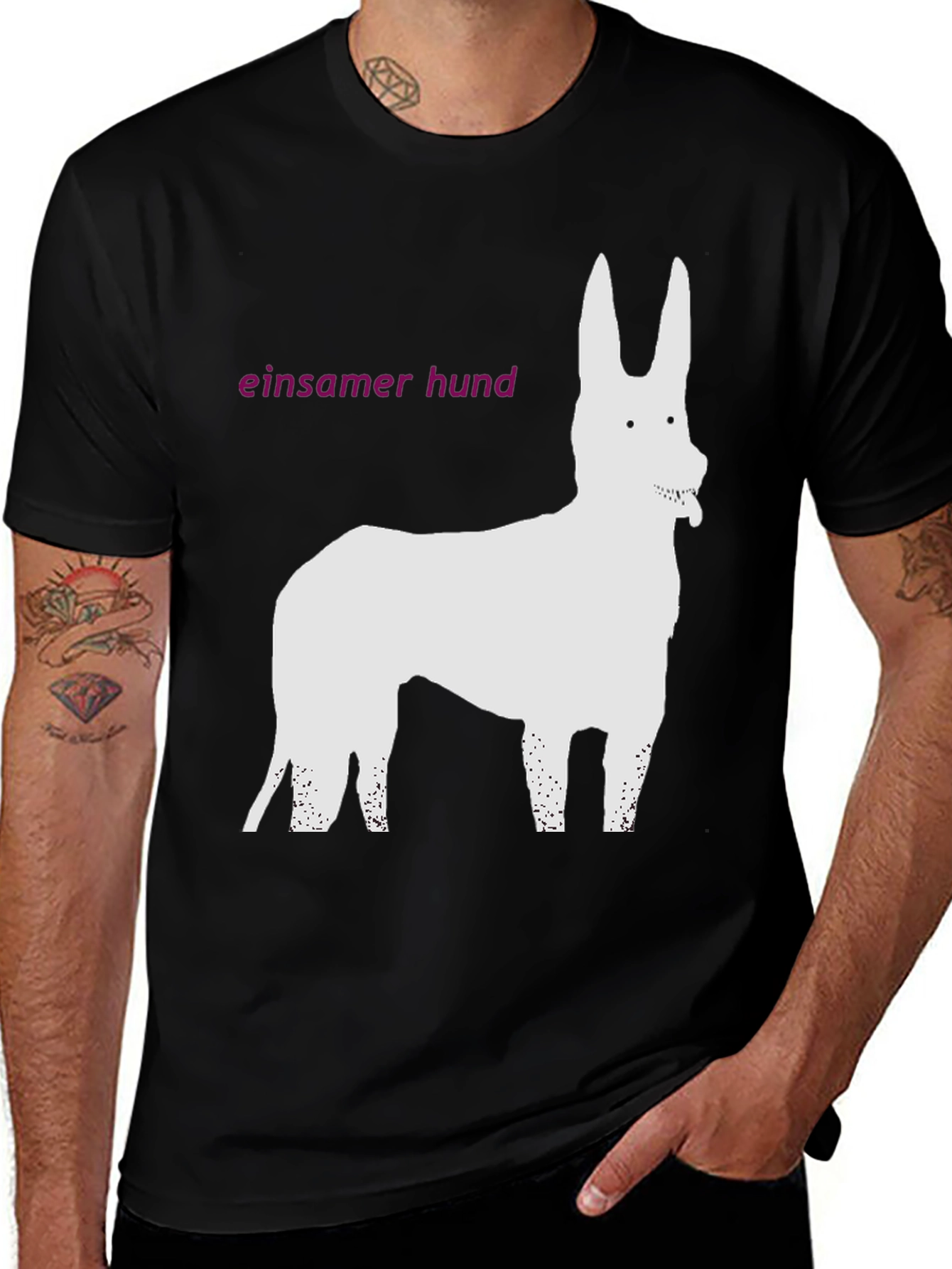 Einsamer Hund Graphic Tee
