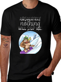 Snowboarding Sasquatch T-Shirt: Absolutely Nothing Will Stop Me