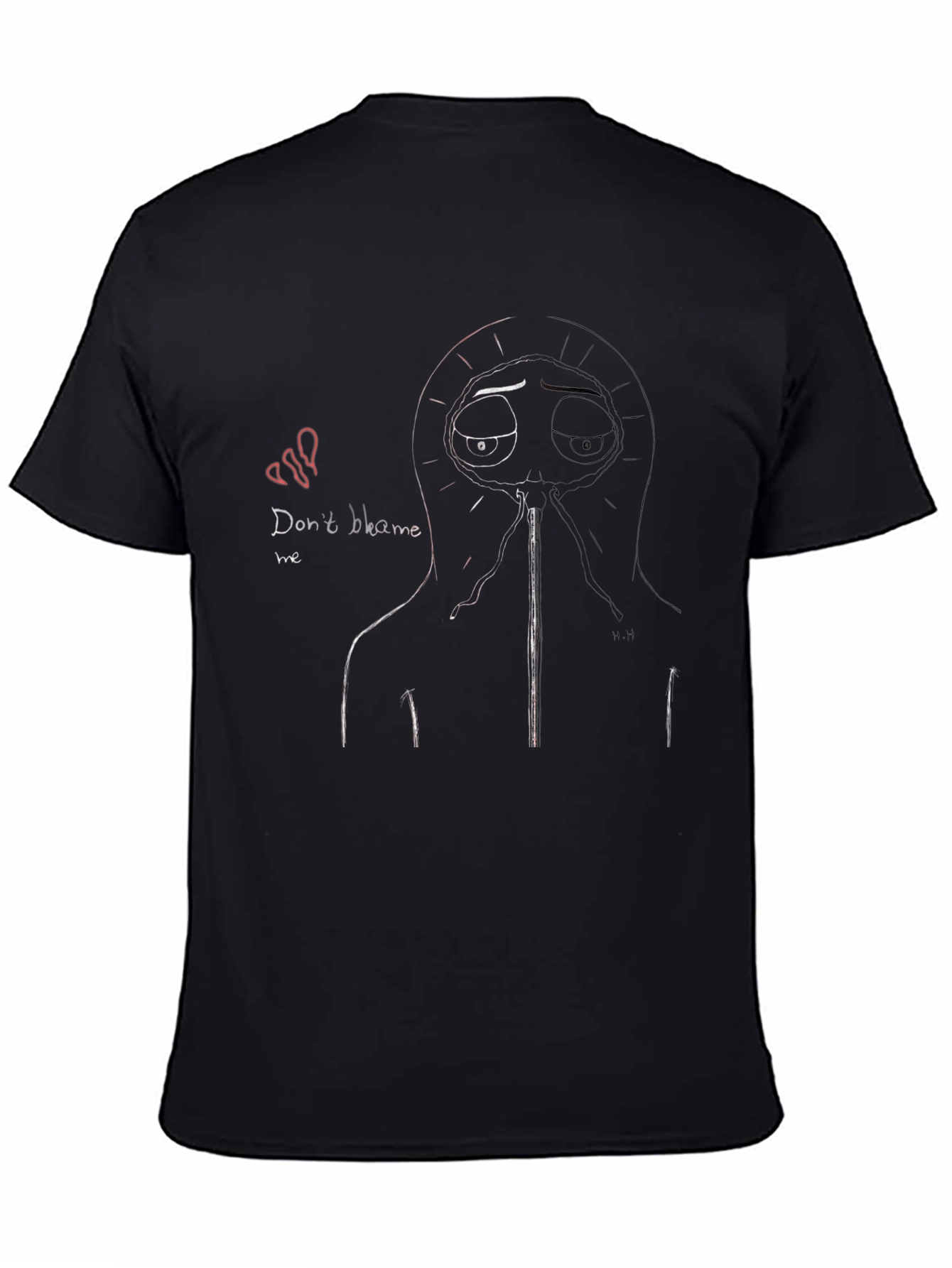 Dont Blame Me Graphic Tee - Black Cotton Blend