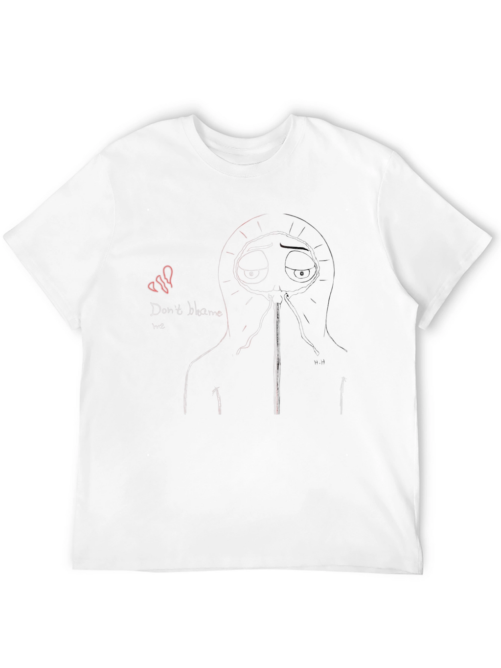 Dont Blame Me Graphic Tee - Black Cotton Blend