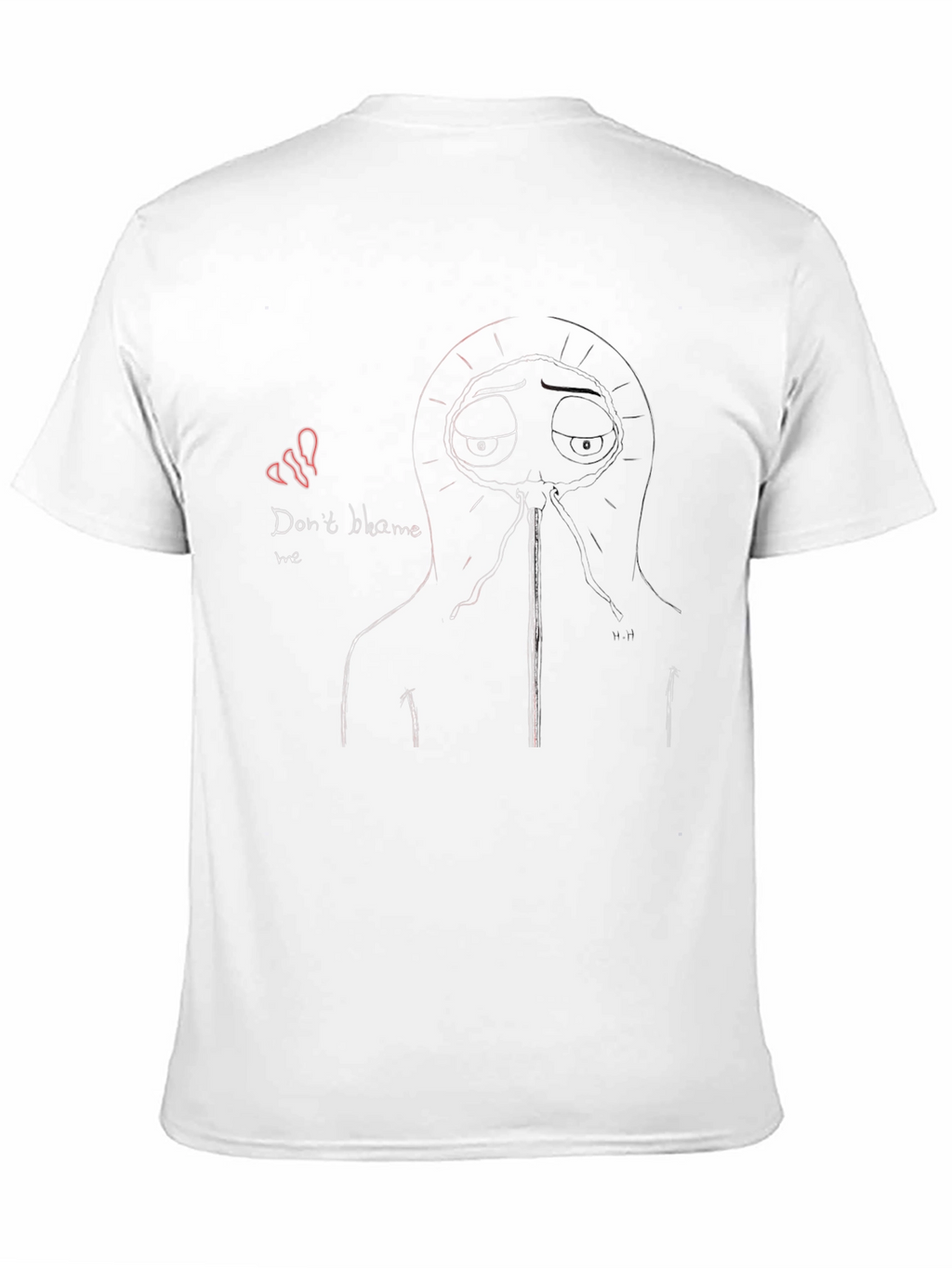 Dont Blame Me Graphic Tee - Black Cotton Blend