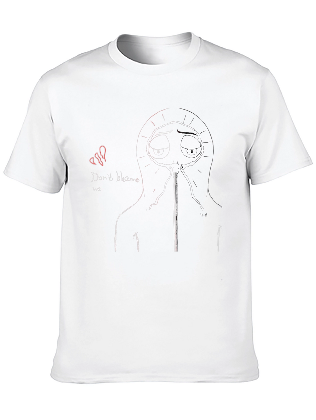 Dont Blame Me Graphic Tee - Black Cotton Blend