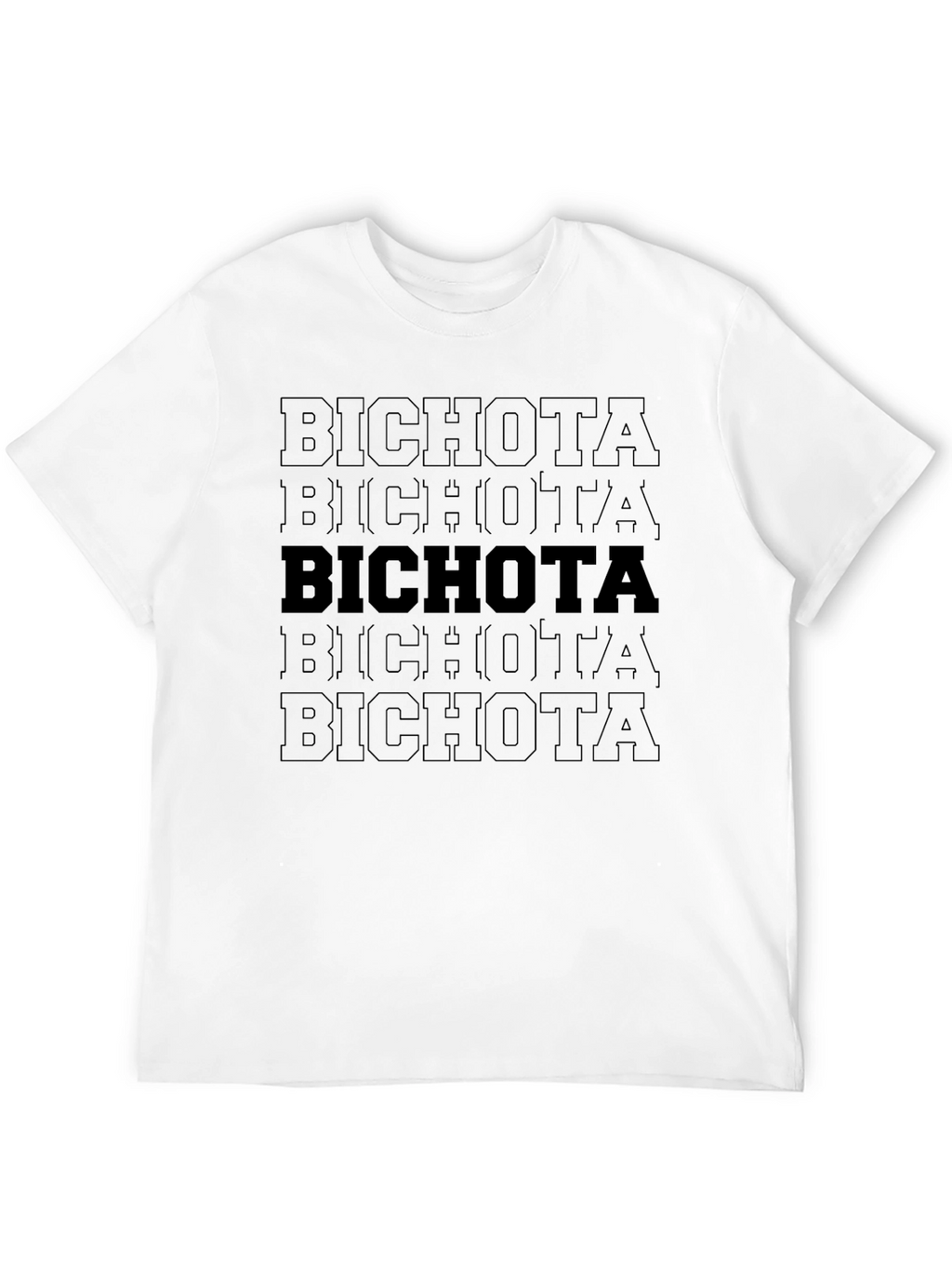 Bichota Graphic T-Shirt - Black Crew Neck Tee
