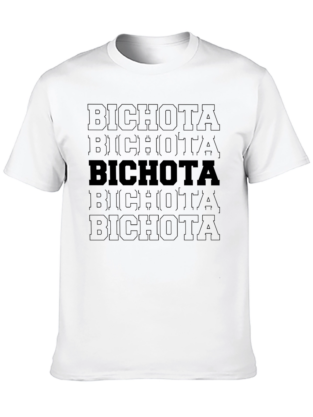 Bichota Graphic T-Shirt - Black Crew Neck Tee