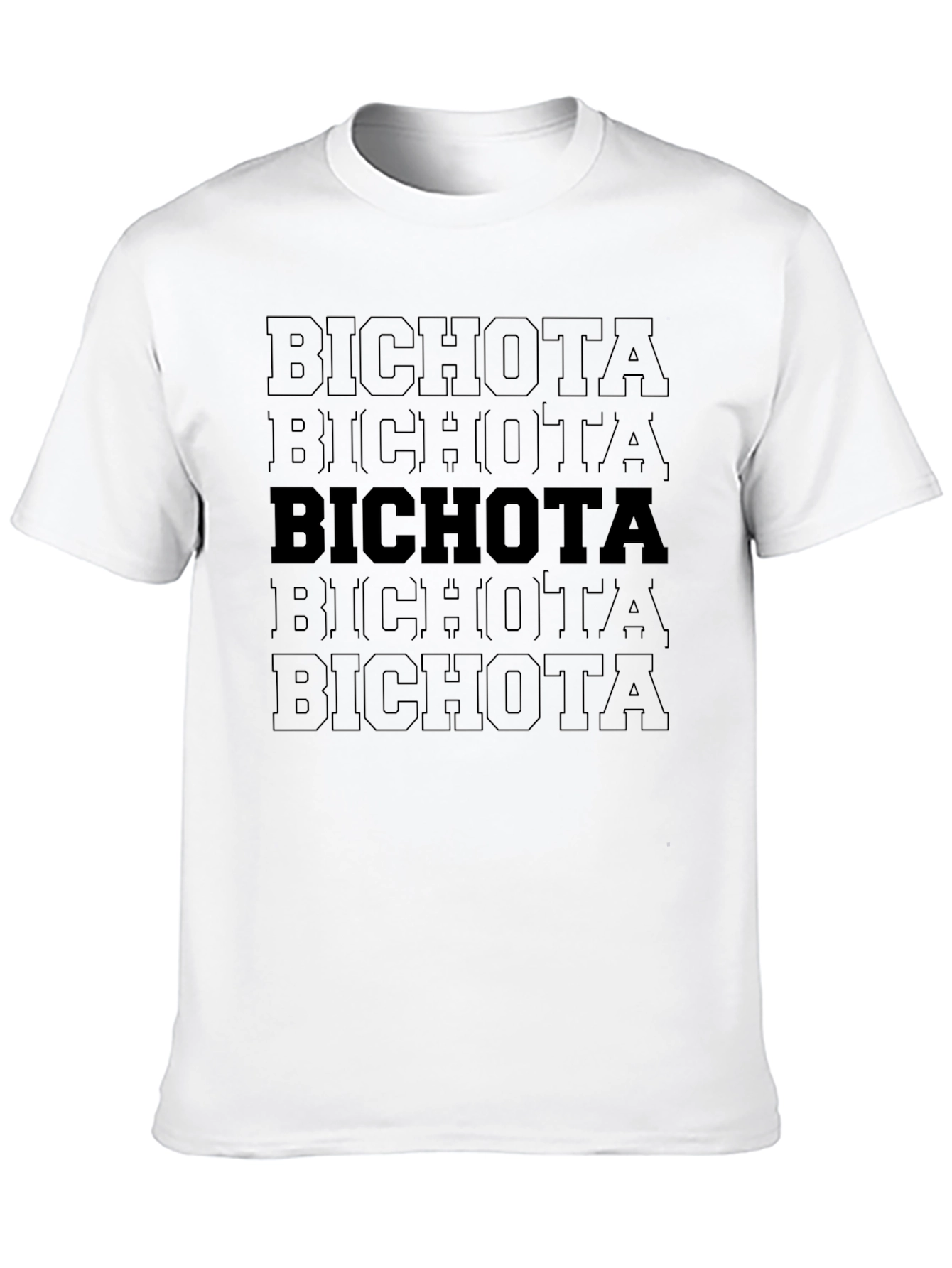 Bichota Graphic T-Shirt - Black Crew Neck Tee