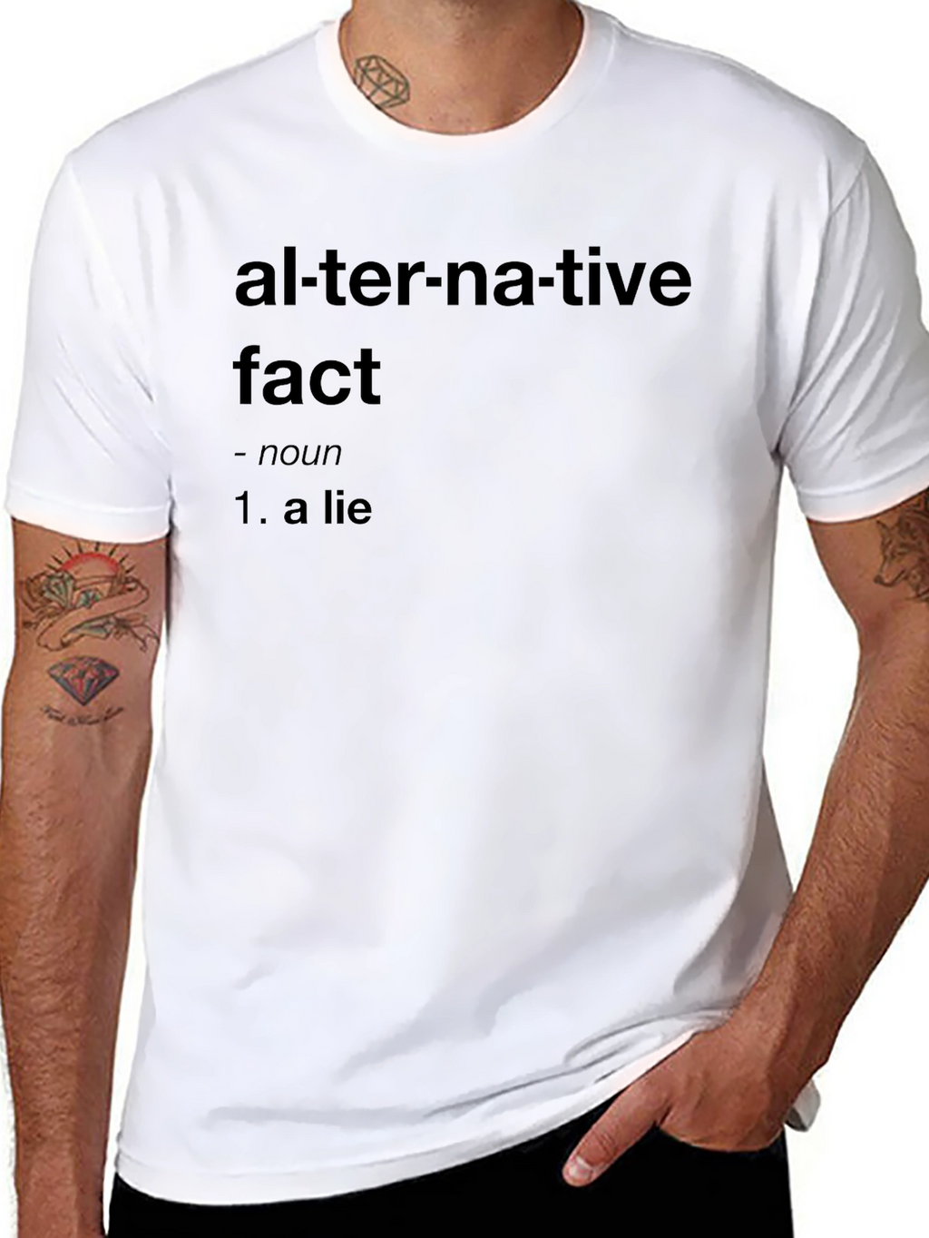 Alternative Fact Definition Black T-Shirt