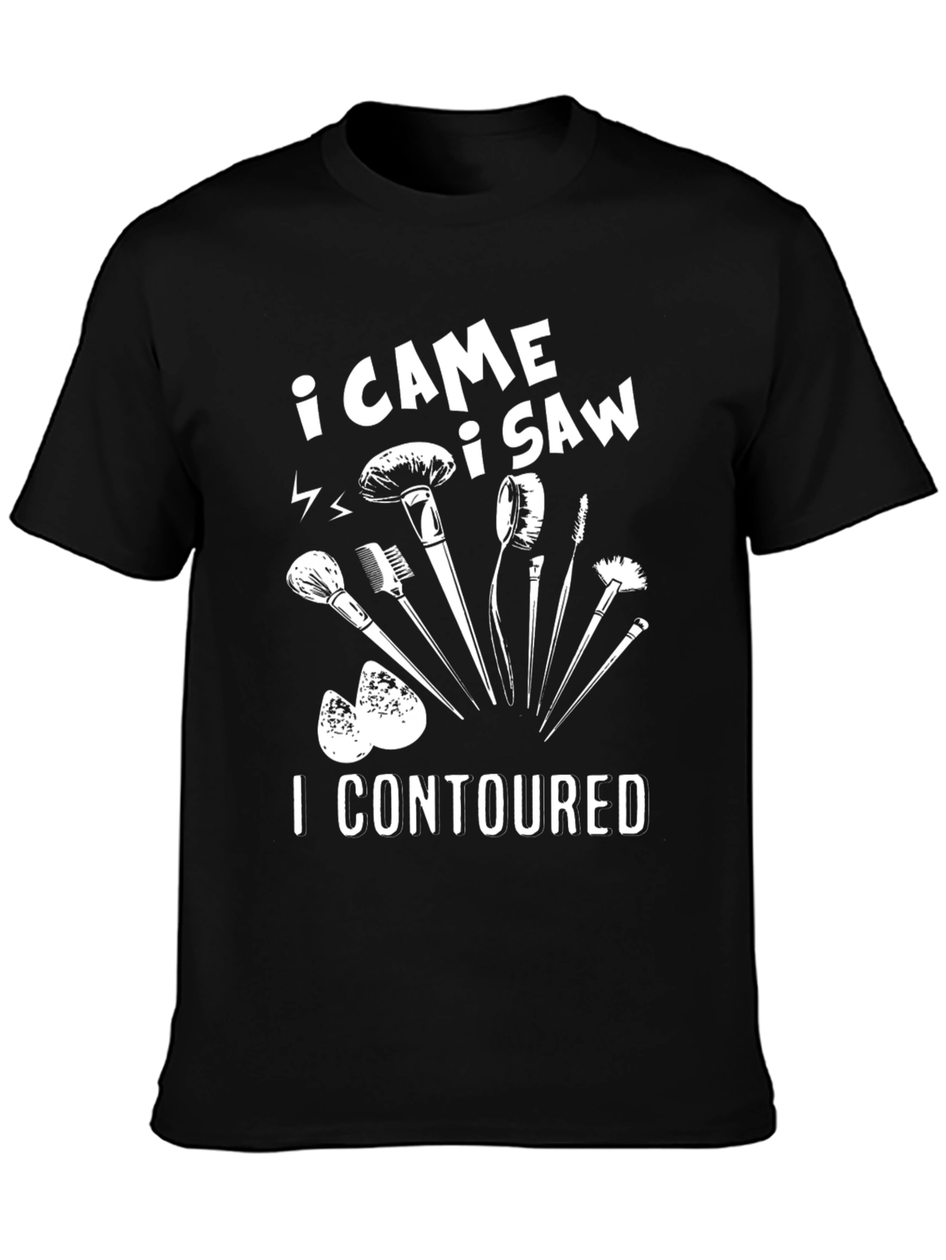 I Came I Saw I Contoured Graphic T-Shirt