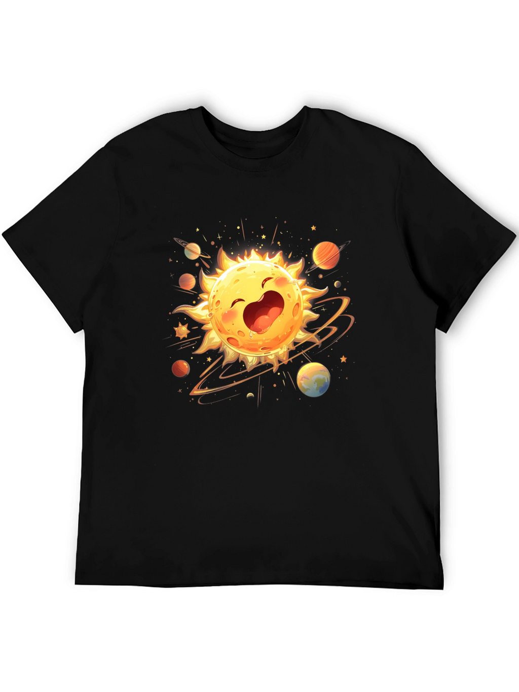 Happy Sun Planet Graphic T-Shirt