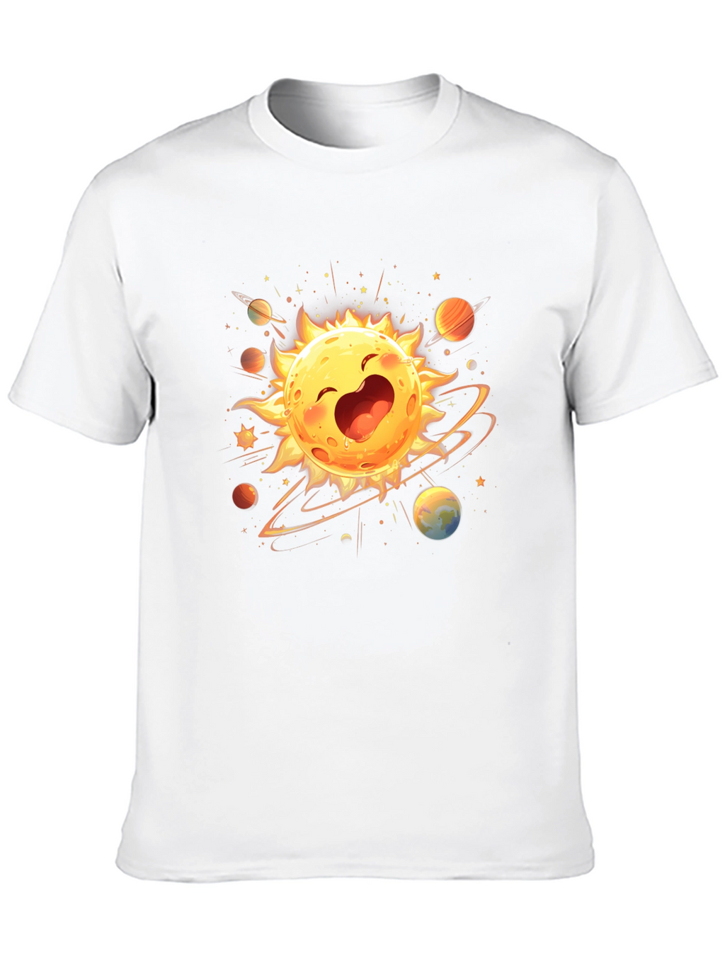 Happy Sun Planet Graphic T-Shirt