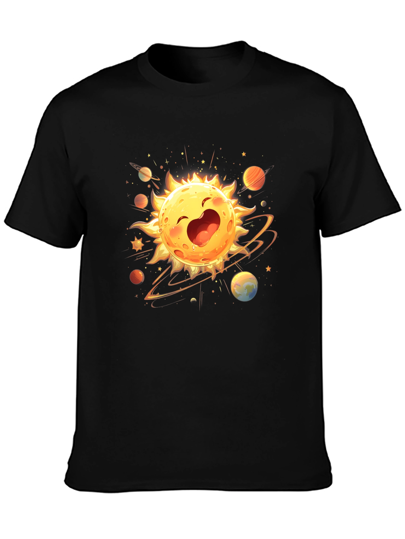 Happy Sun Planet Graphic T-Shirt