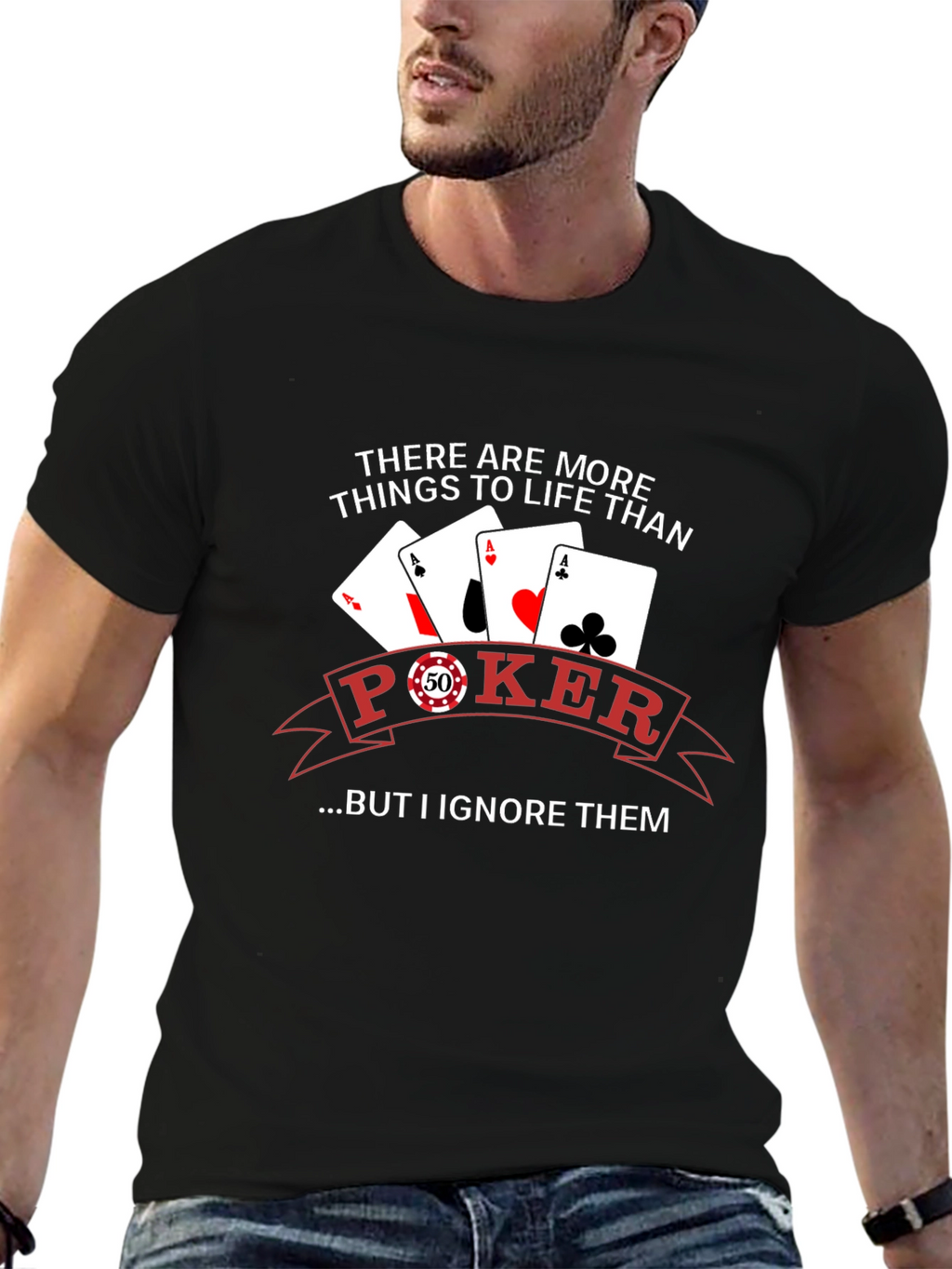 Poker Life Black T-Shirt