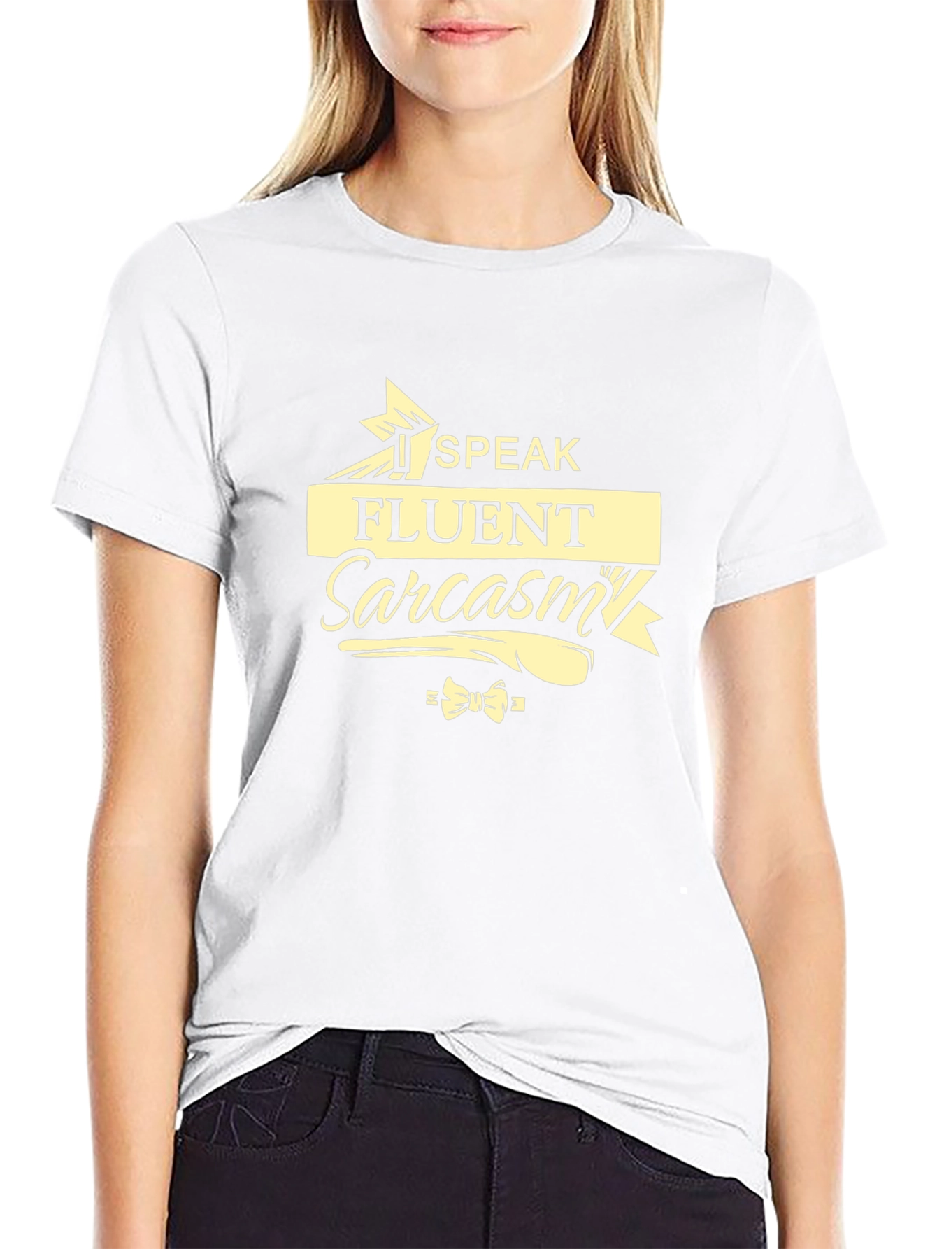 Speak Fluent Sarcasm Graphic Tee - Black