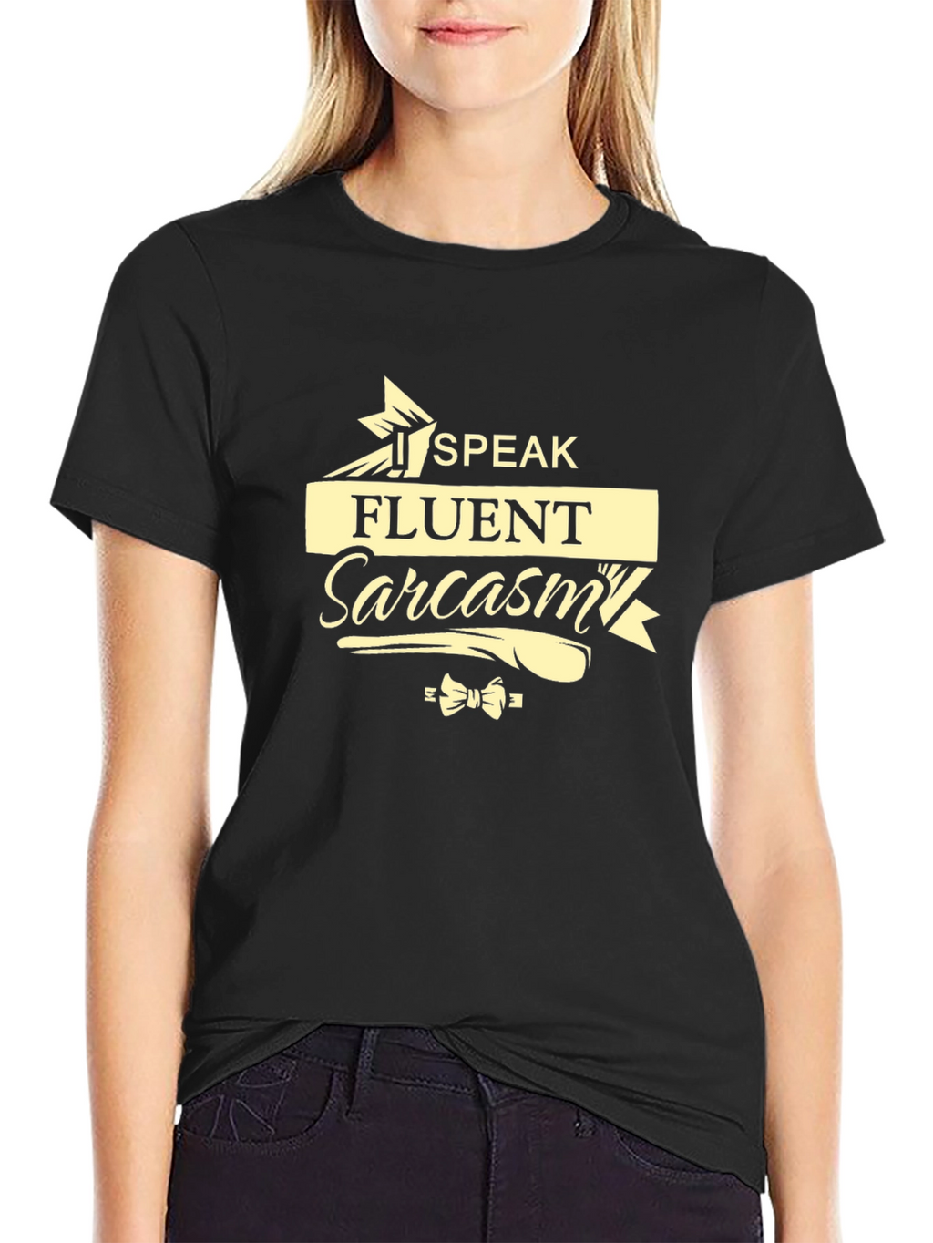 Speak Fluent Sarcasm Graphic Tee - Black
