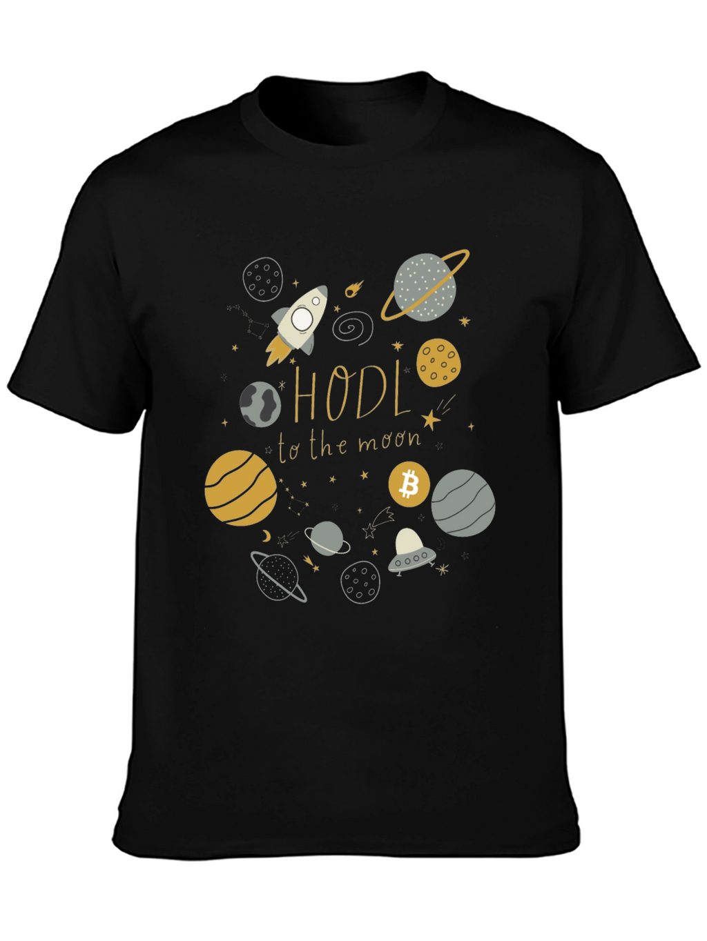 HODL to the Moon Crypto T-Shirt