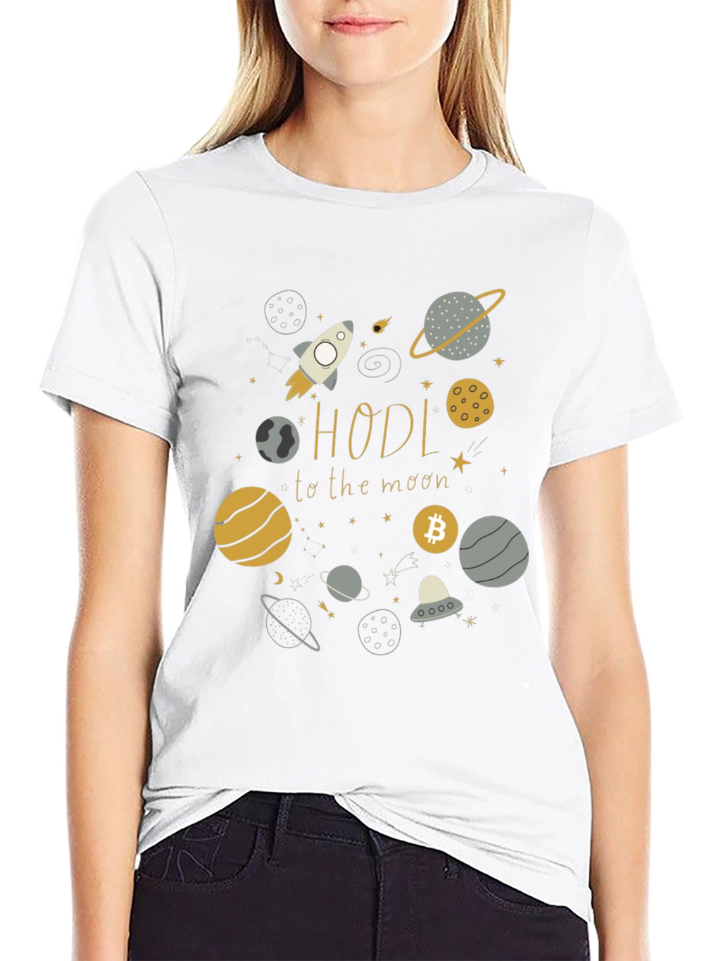 HODL to the Moon Crypto T-Shirt